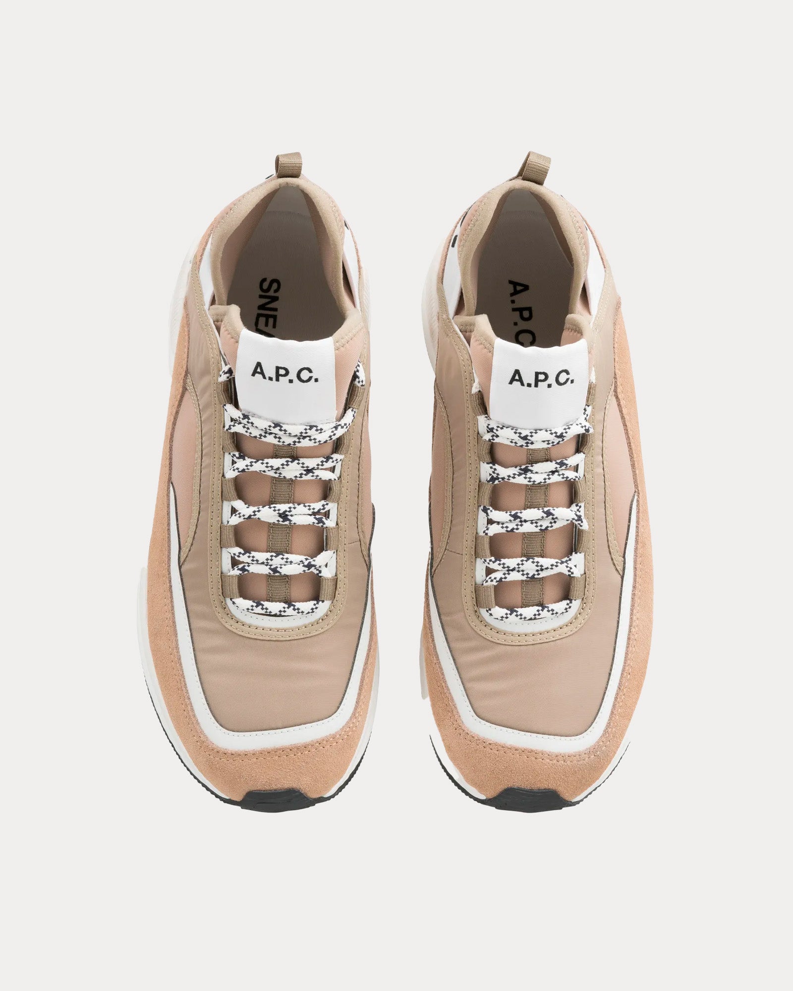 A.P.C. Run Around Taupe Low Top Sneakers - 2