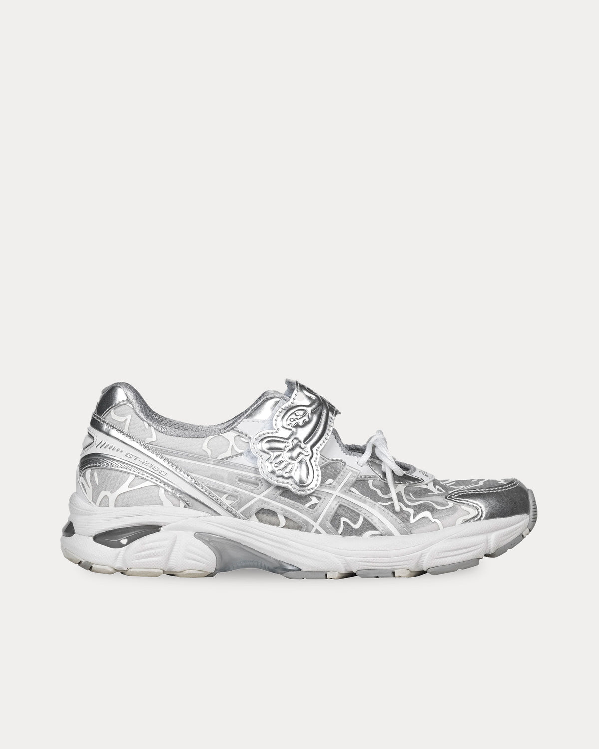 Asics x Cecilie Bahnsen GT-2160 White / Silver Low Top Sneakers 