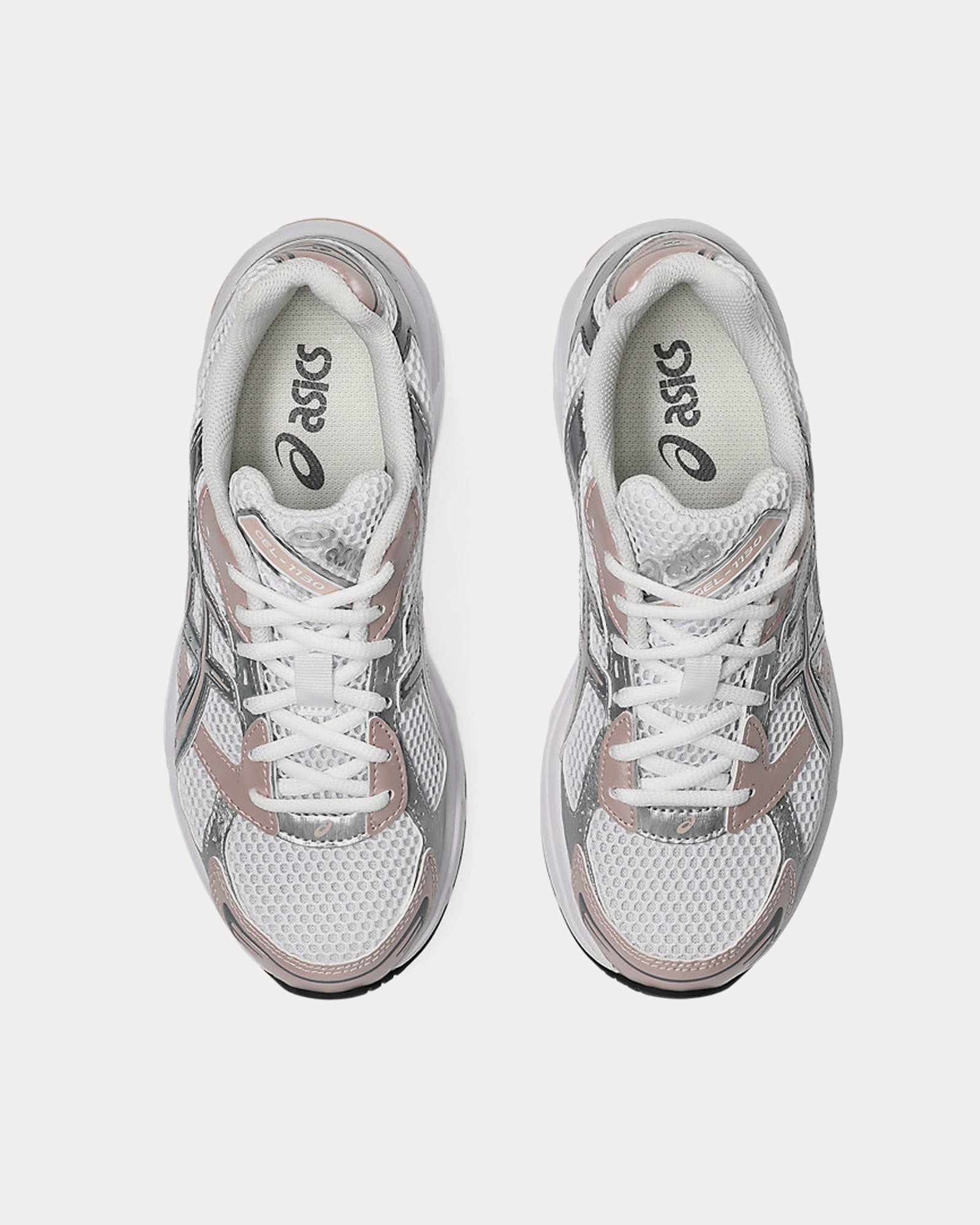 Asics Gel-1130 White / Neutral Pink Low Top Sneakers - 2