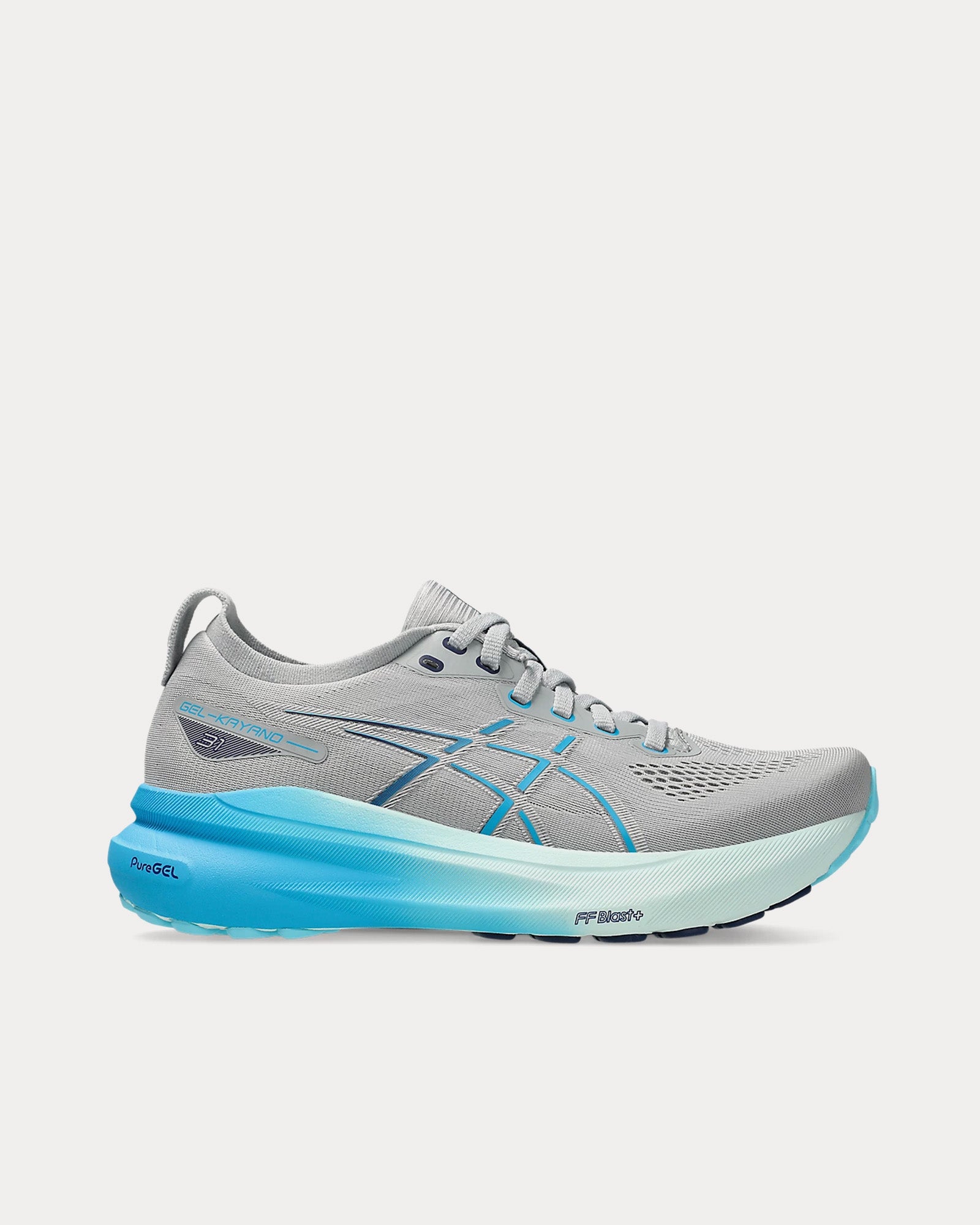 Asics Gel-Kayano 31 Piedmont Grey / Digital Aqua Running Shoes - 1