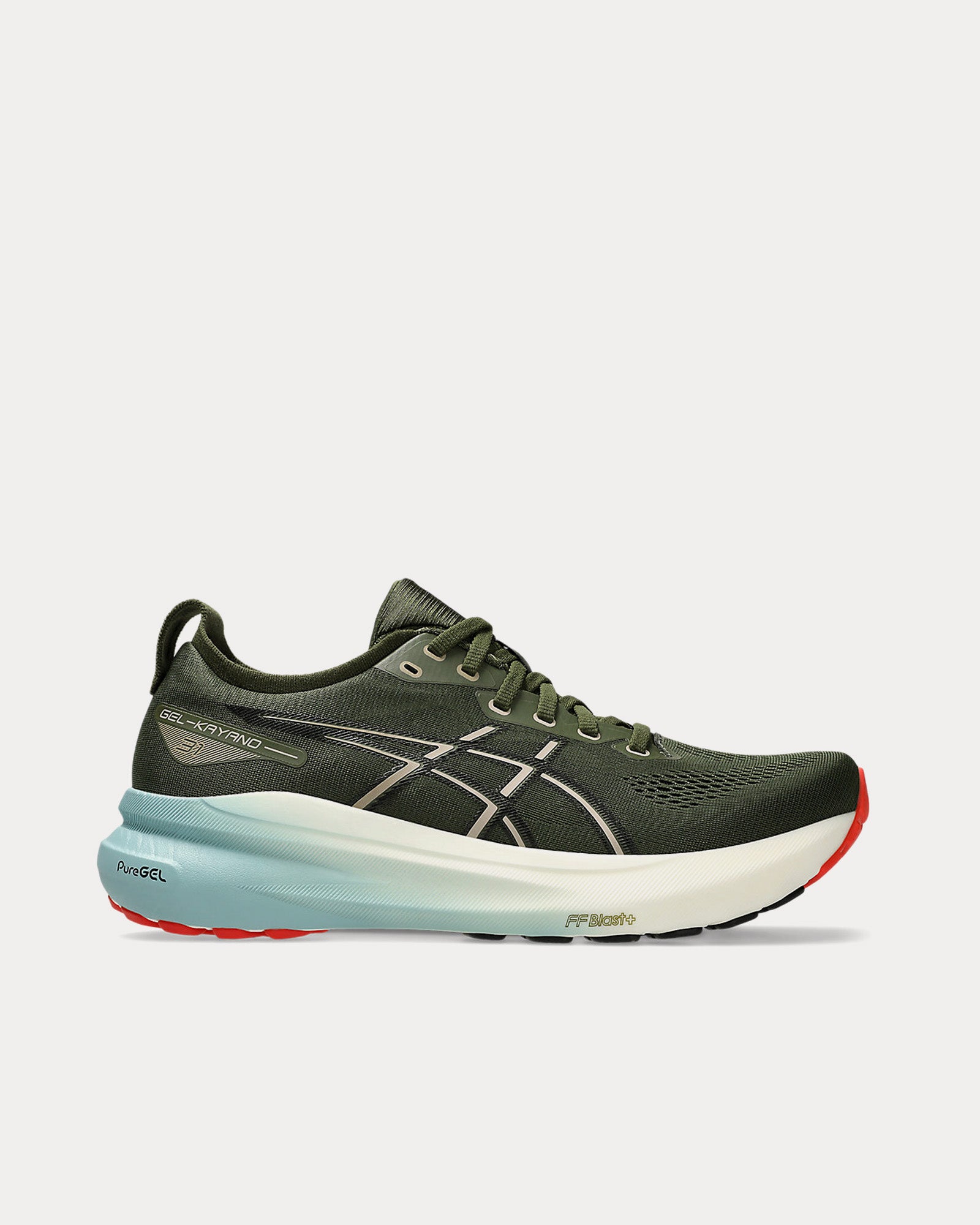 Asics Gel-Kayano 31 Smog Green / Black Running Shoes - 1