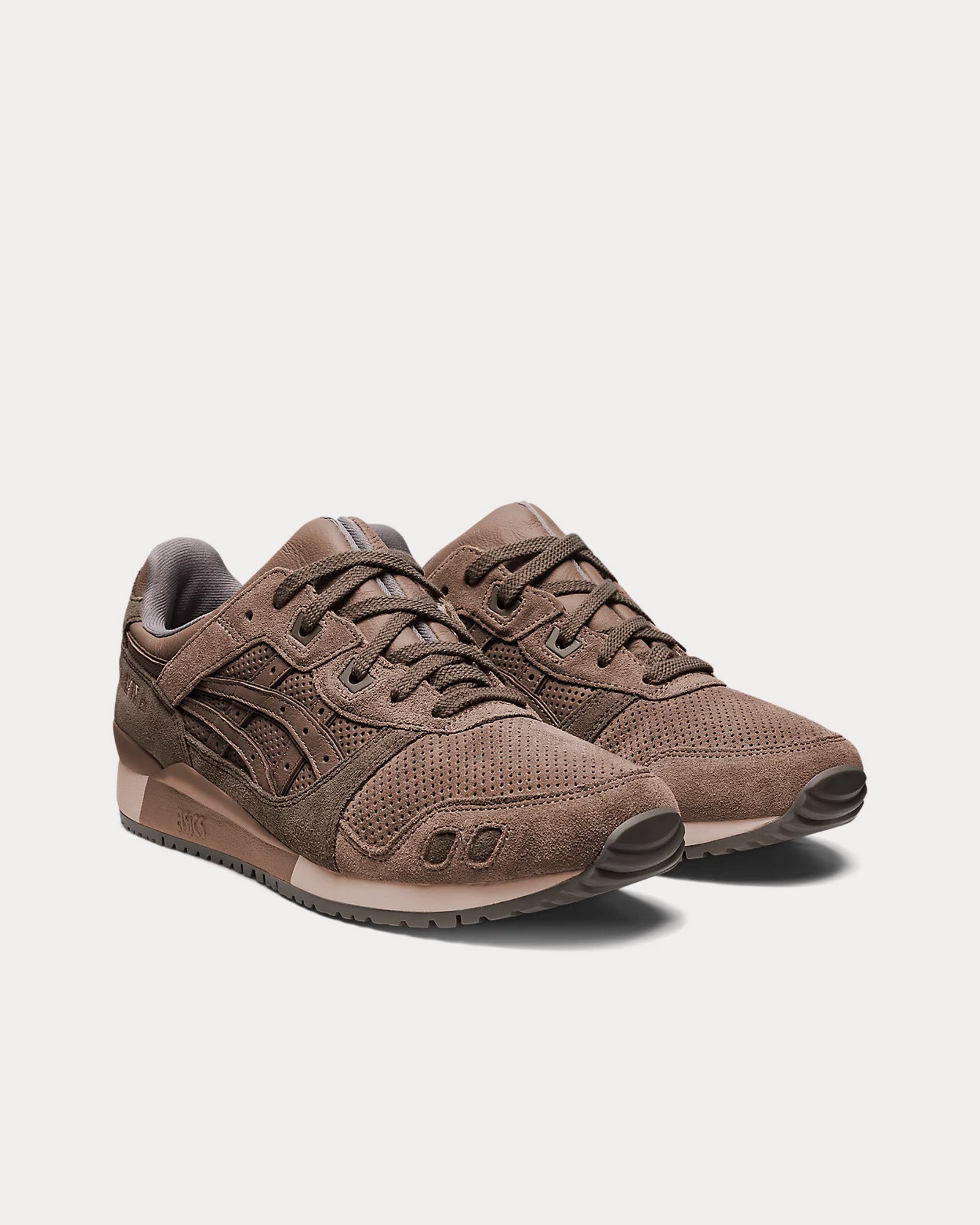 Asics Gel-Lyte III OG Taupe Grey / Dark Taupe Low Top Sneakers - 3