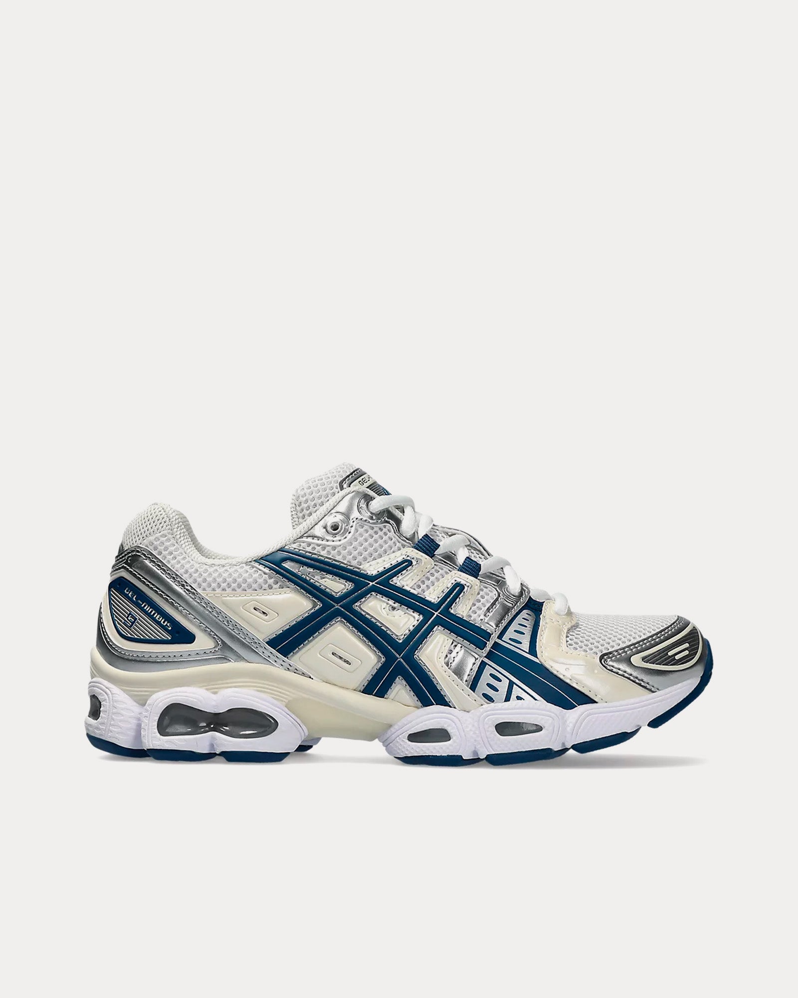 Asics Gel-Nimbus 9 White / Light Indigo Low Top Sneakers - 1