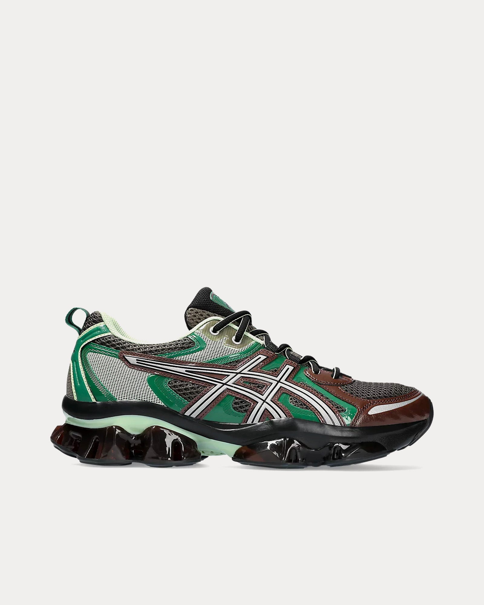 Asics Gel-Quantum Kinetic Dark Sepia / Shamrock Green Low Top Sneakers - 1