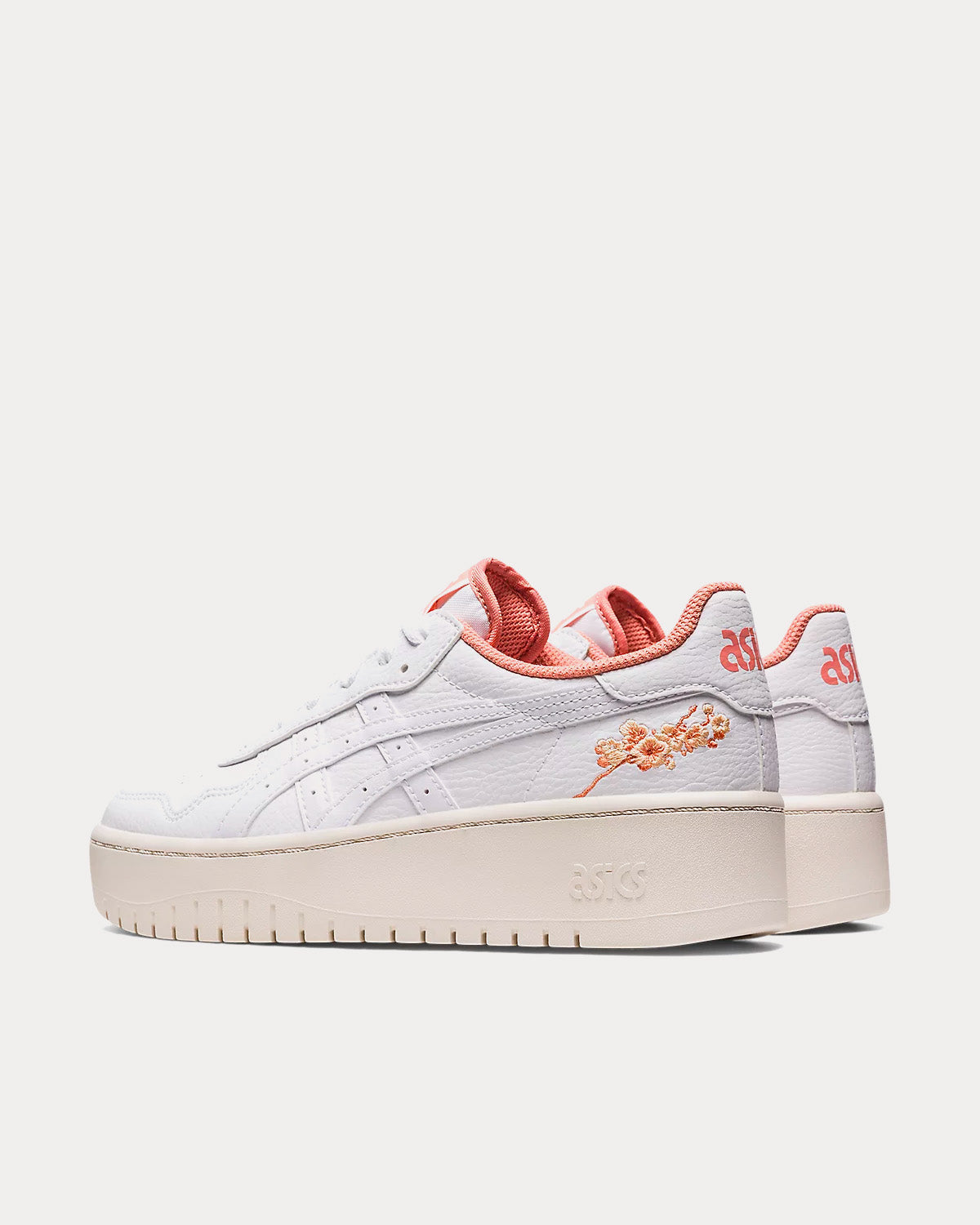 Asics Japan S PF White / Salmon Low Top Sneakers - 3