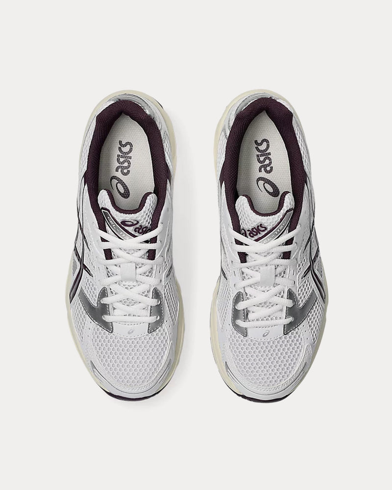 Asics Gel-1130 White / Deep Plum Low Top Sneakers - 2