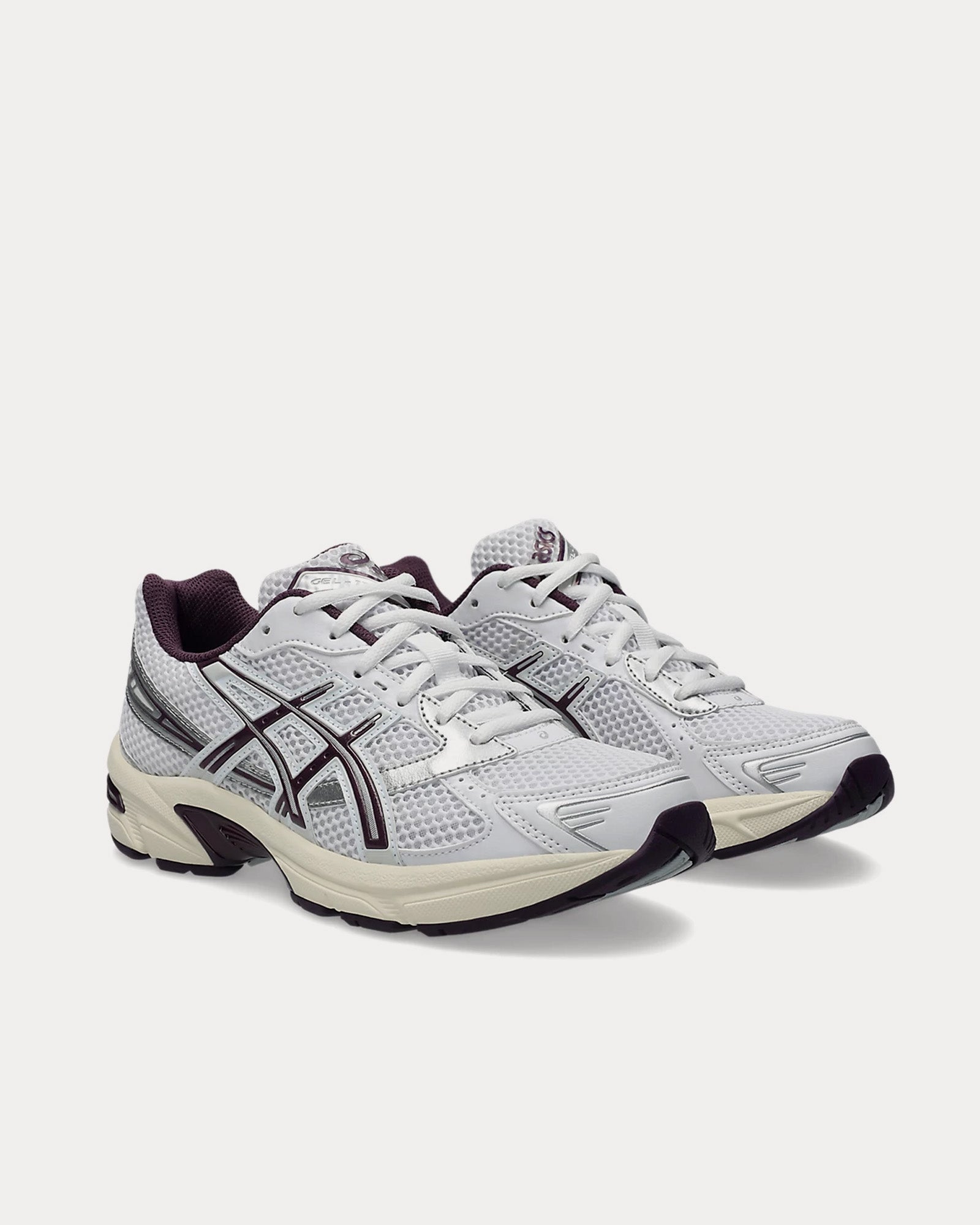 Asics Gel-1130 White / Deep Plum Low Top Sneakers - 3