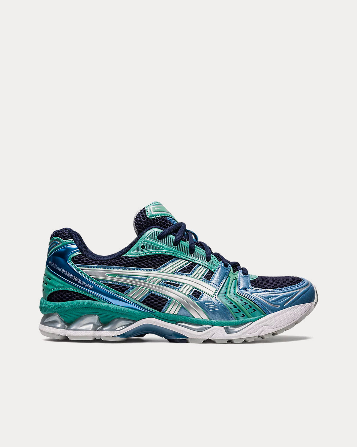 Asics Gel-Kayano 14 Midnight / Pure Silver Low Top Sneakers