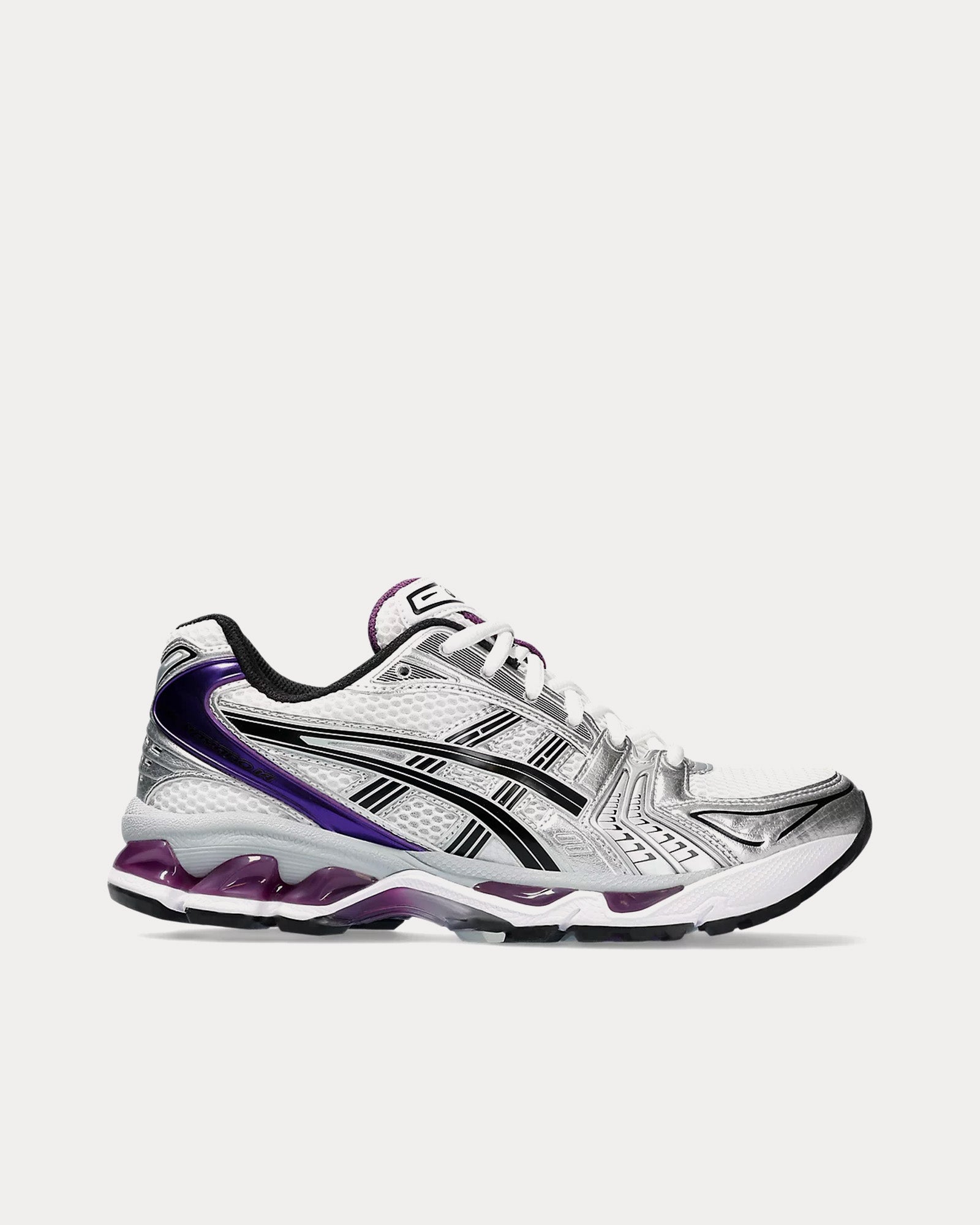 Asics Gel-Kayano 14 White / Dark Grape Low Top Sneakers - 1