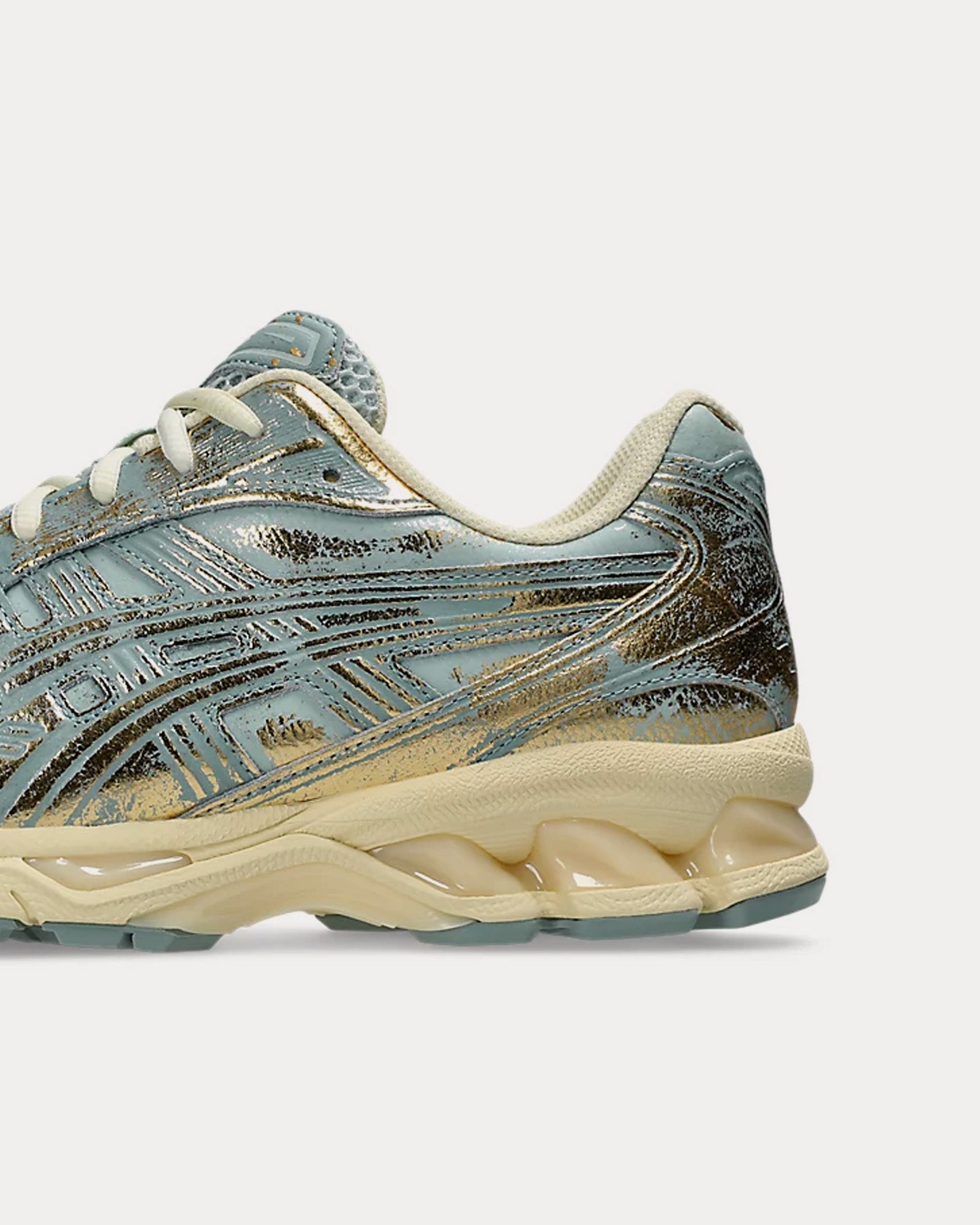 Asics Gel-Kayano 14 'Aged Metal' Pure Gold / Cold Moss Low Top Sneakers - 6