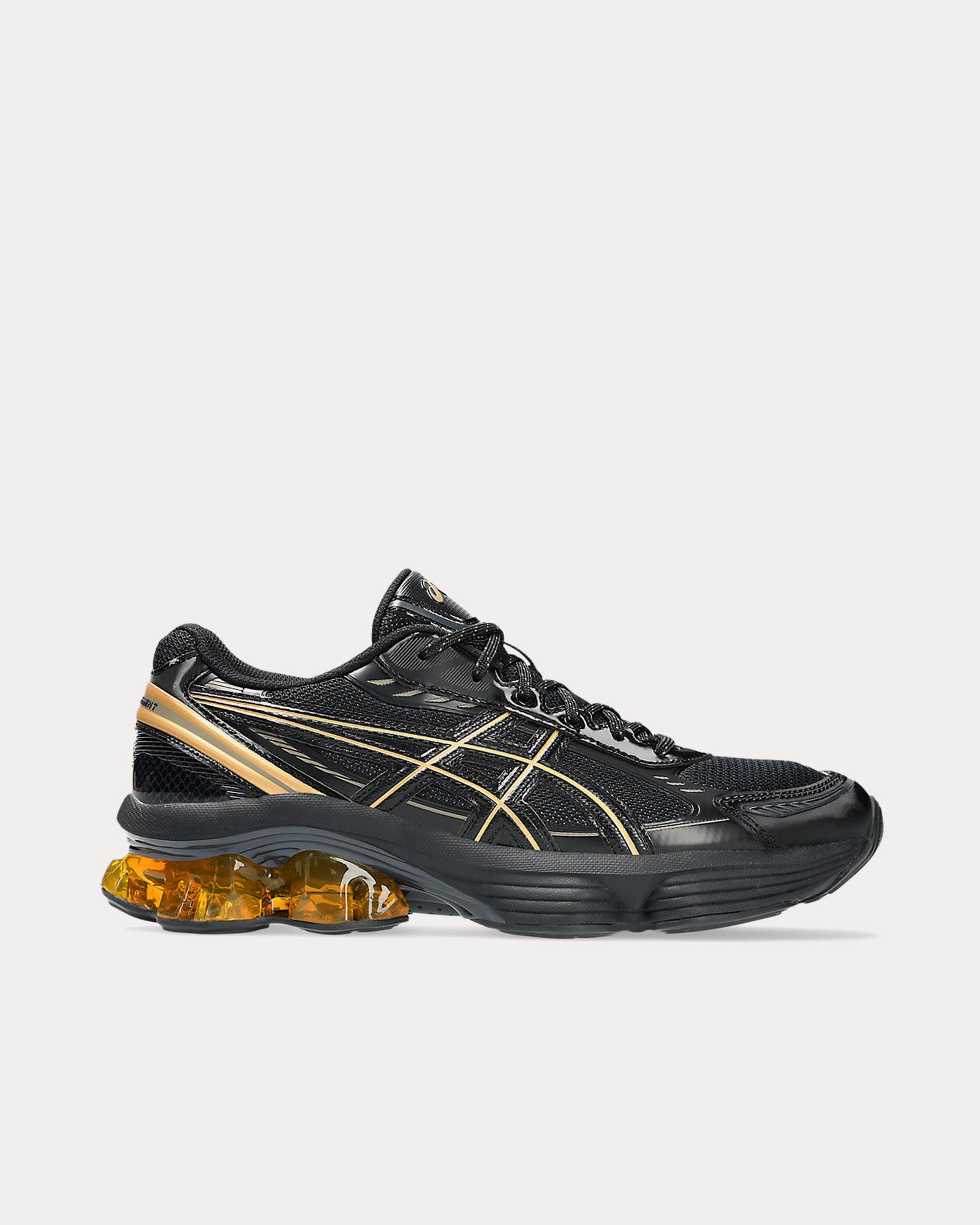 Asics Gel-Kinetic Fluent Black / Black / Orange Low Top Sneakers - 1