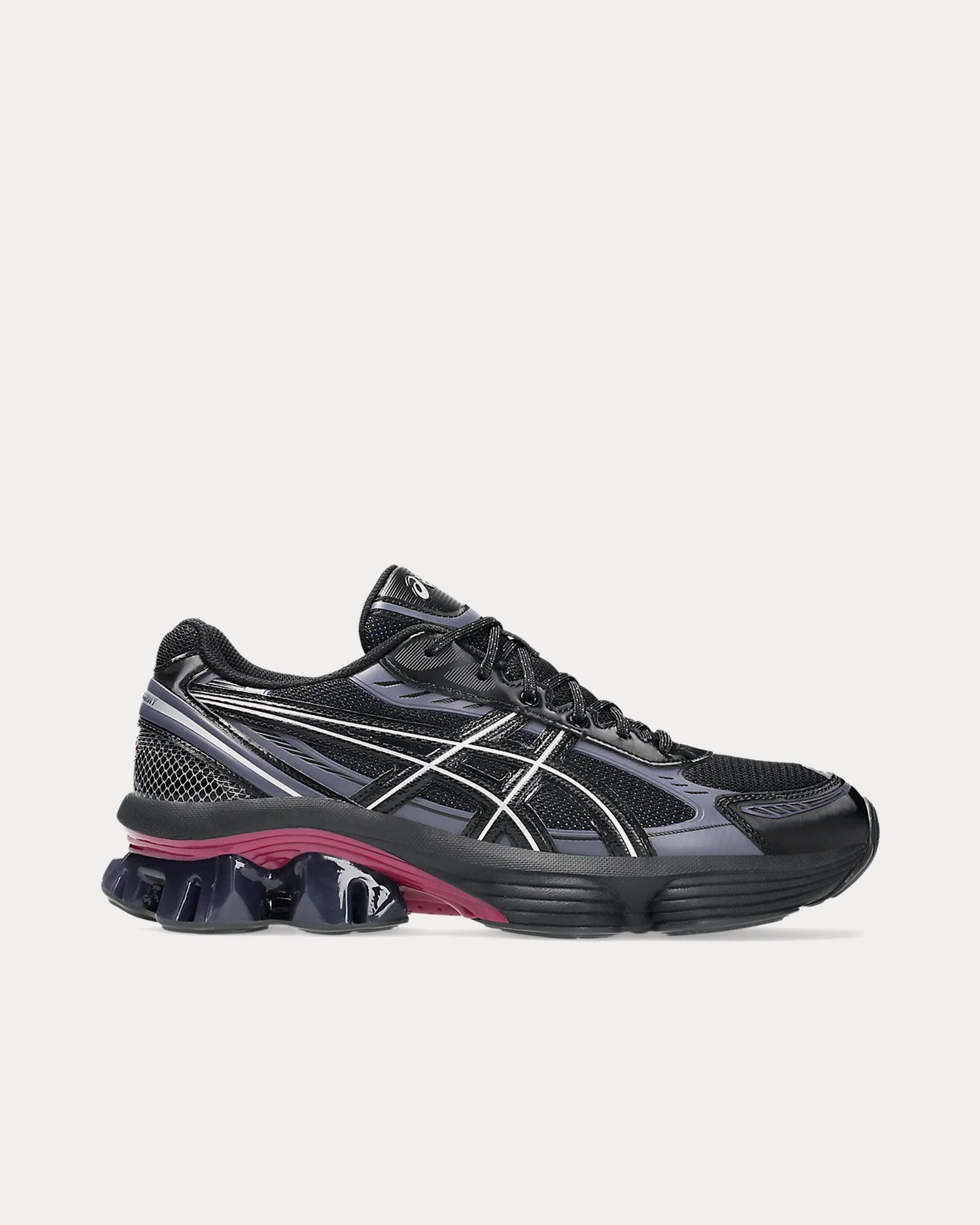 Asics Gel-Kinetic Fluent Black / Black / Purple Low Top Sneakers - 1