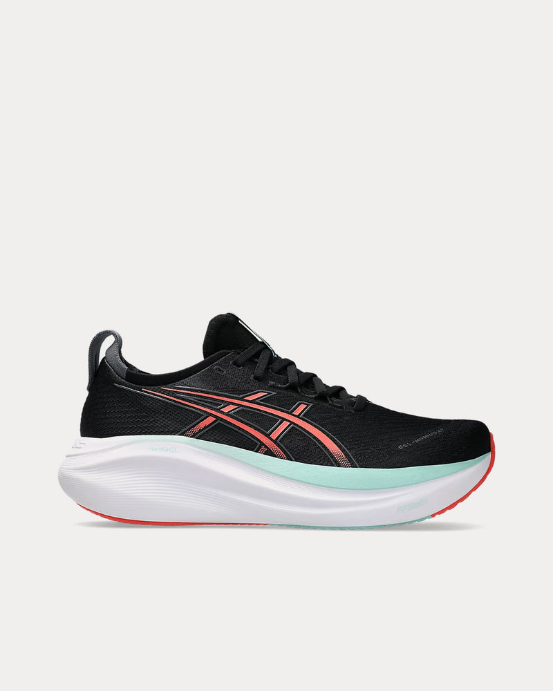 Asics Gel-Nimbus 27 Black / Coral Reef Running Shoes - 1