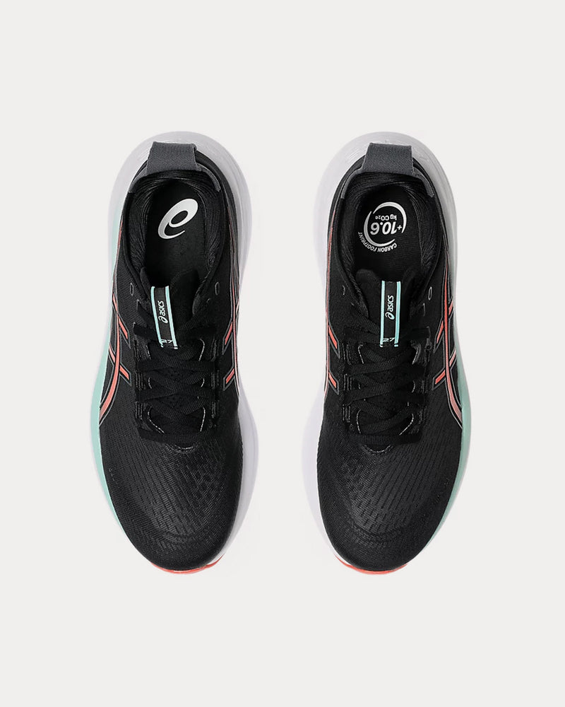 Asics Gel-Nimbus 27 Black / Coral Reef Running Shoes - 2