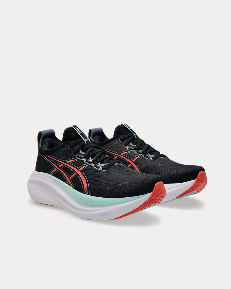 Asics Gel-Nimbus 27 Black / Coral Reef Running Shoes - 3