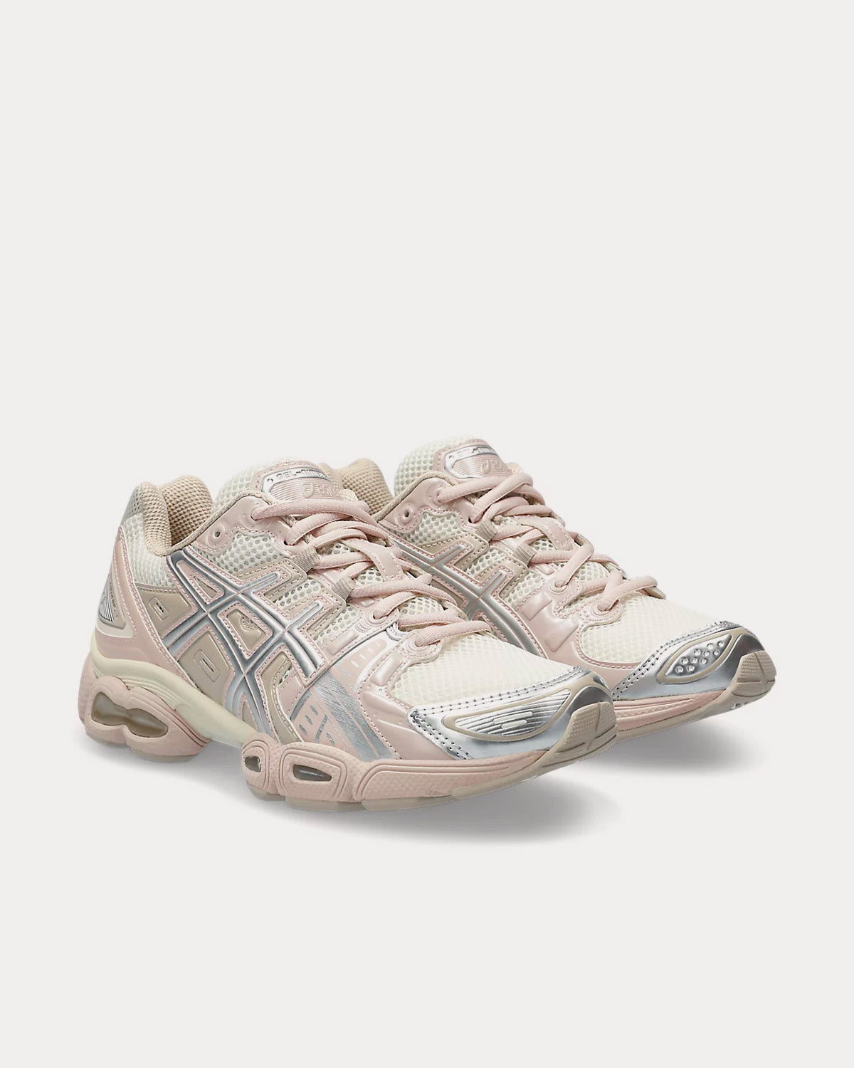 Asics Gel-Nimbus 9 White / Mineral Beige Low Top Sneakers - 3