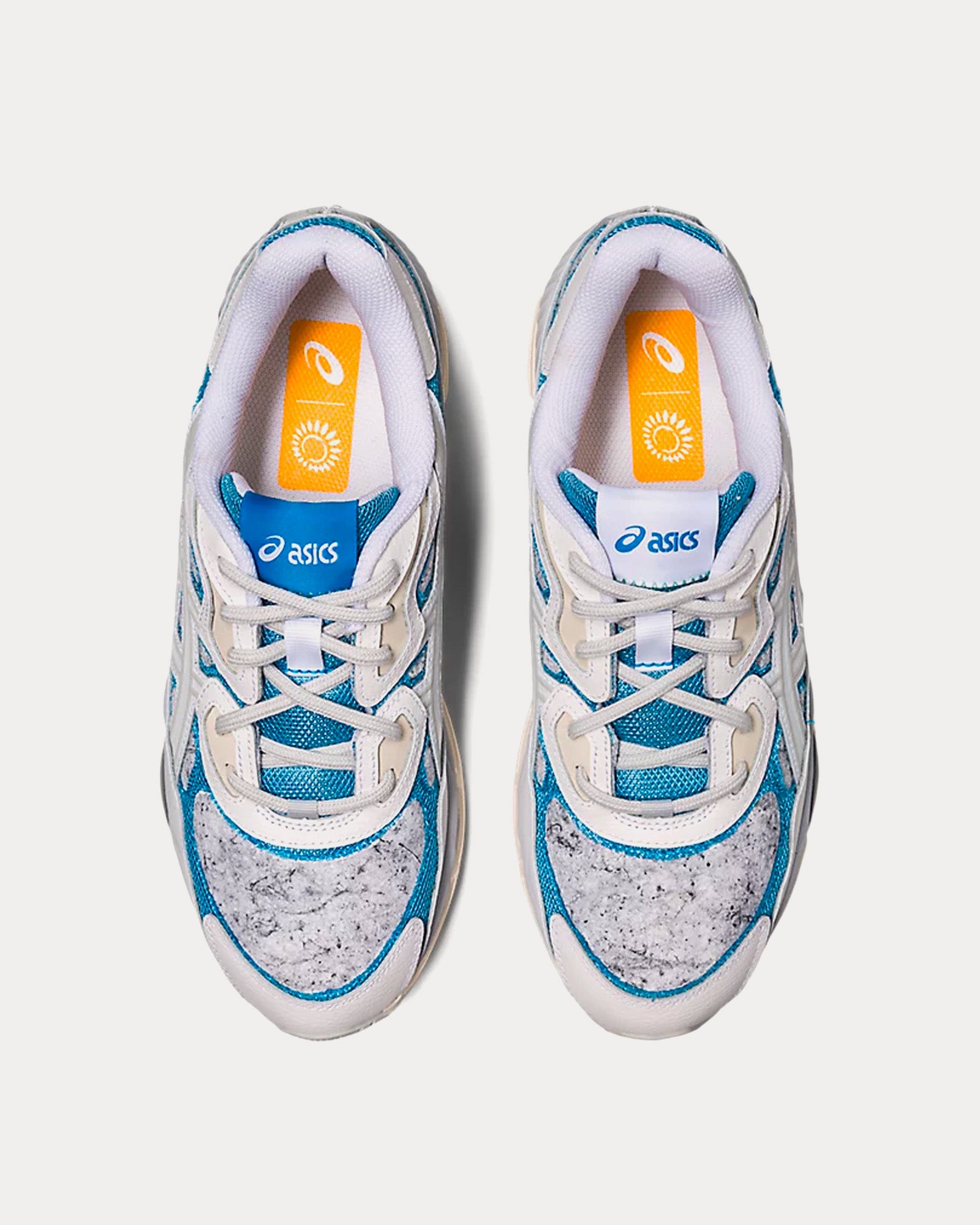 Asics Gel-NYC White / Dolphin Blue Low Top Sneakers - 2