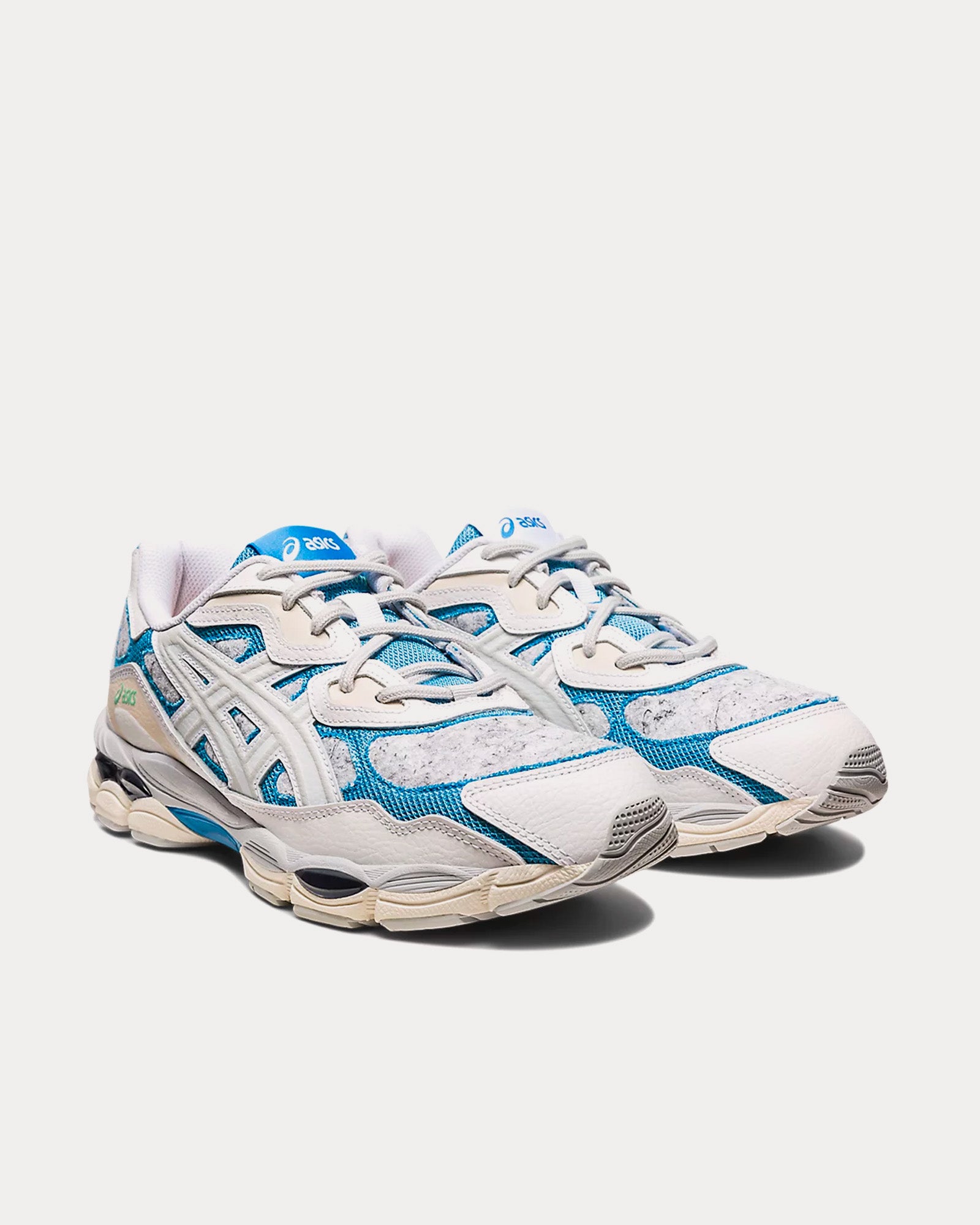 Asics Gel-NYC White / Dolphin Blue Low Top Sneakers - 3