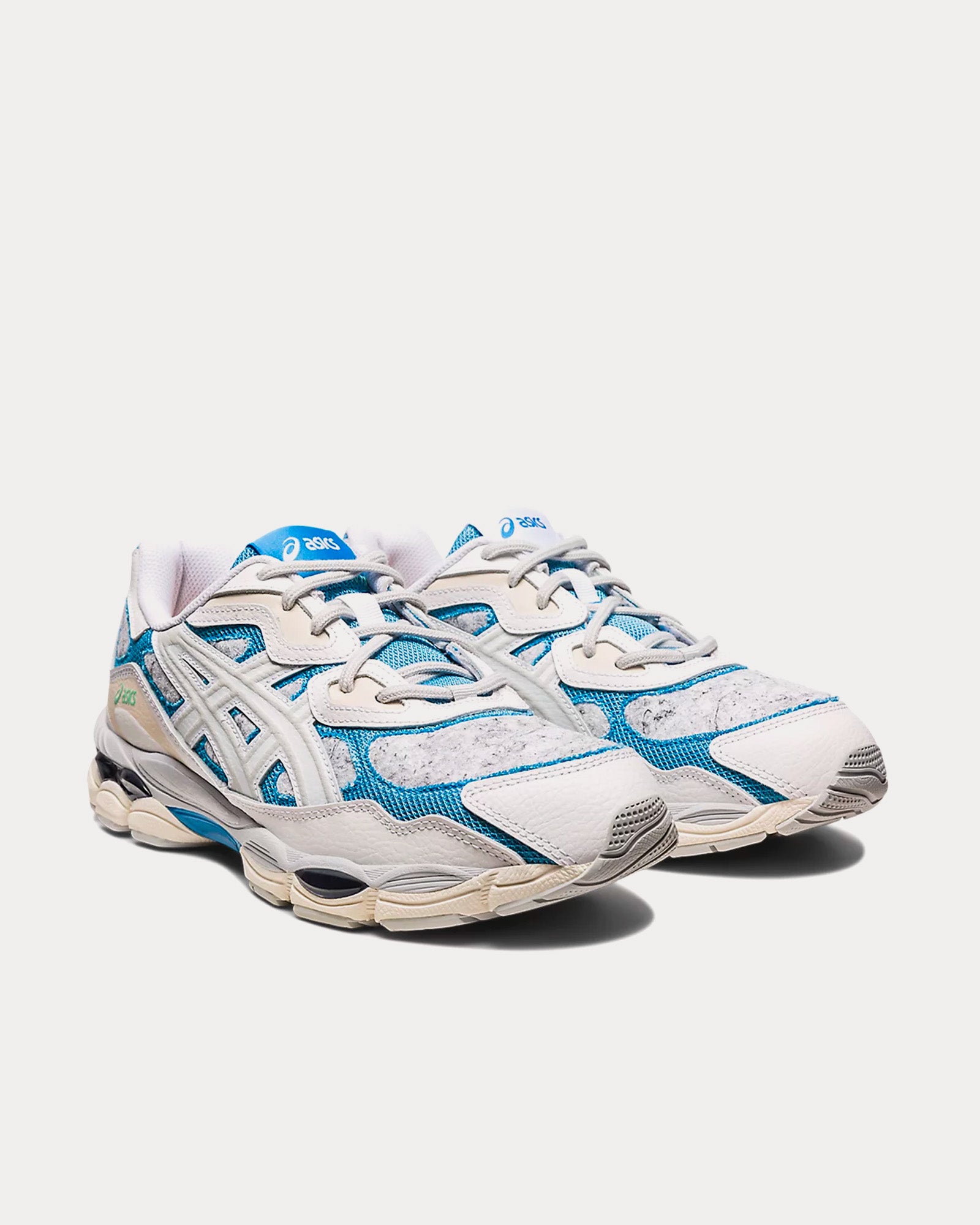Asics Gel-NYC White / Dolphin Blue Low Top Sneakers - Sneak in Peace