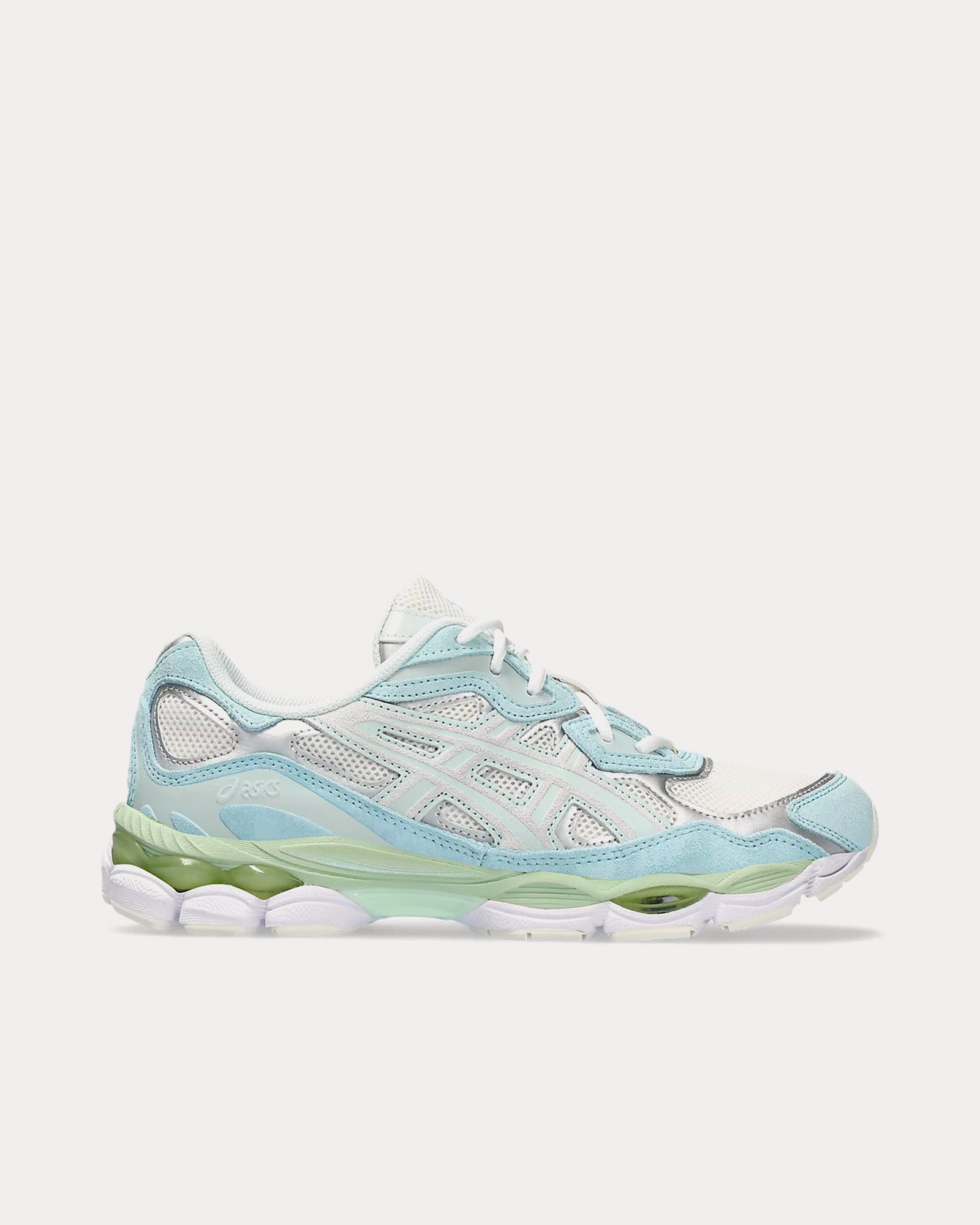 Asics Gel-NYC Cream / Aquamarine Low Top Sneakers - 1