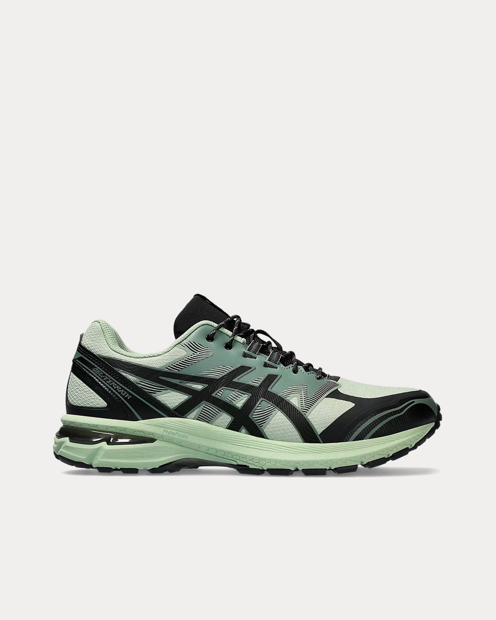 Asics Gel-Terrain Dark Jade / Black Low Top Sneakers - 1