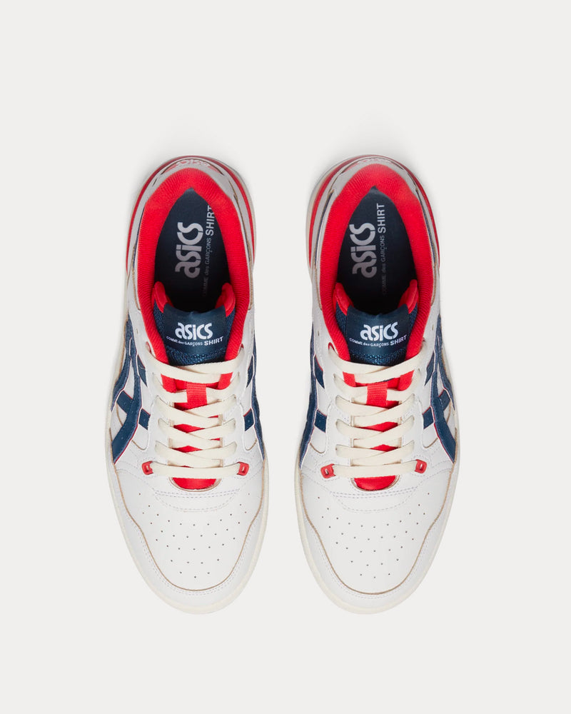 Asics x CDG Shirt EX89 White / Red / Blue Low Top Sneakers - 2