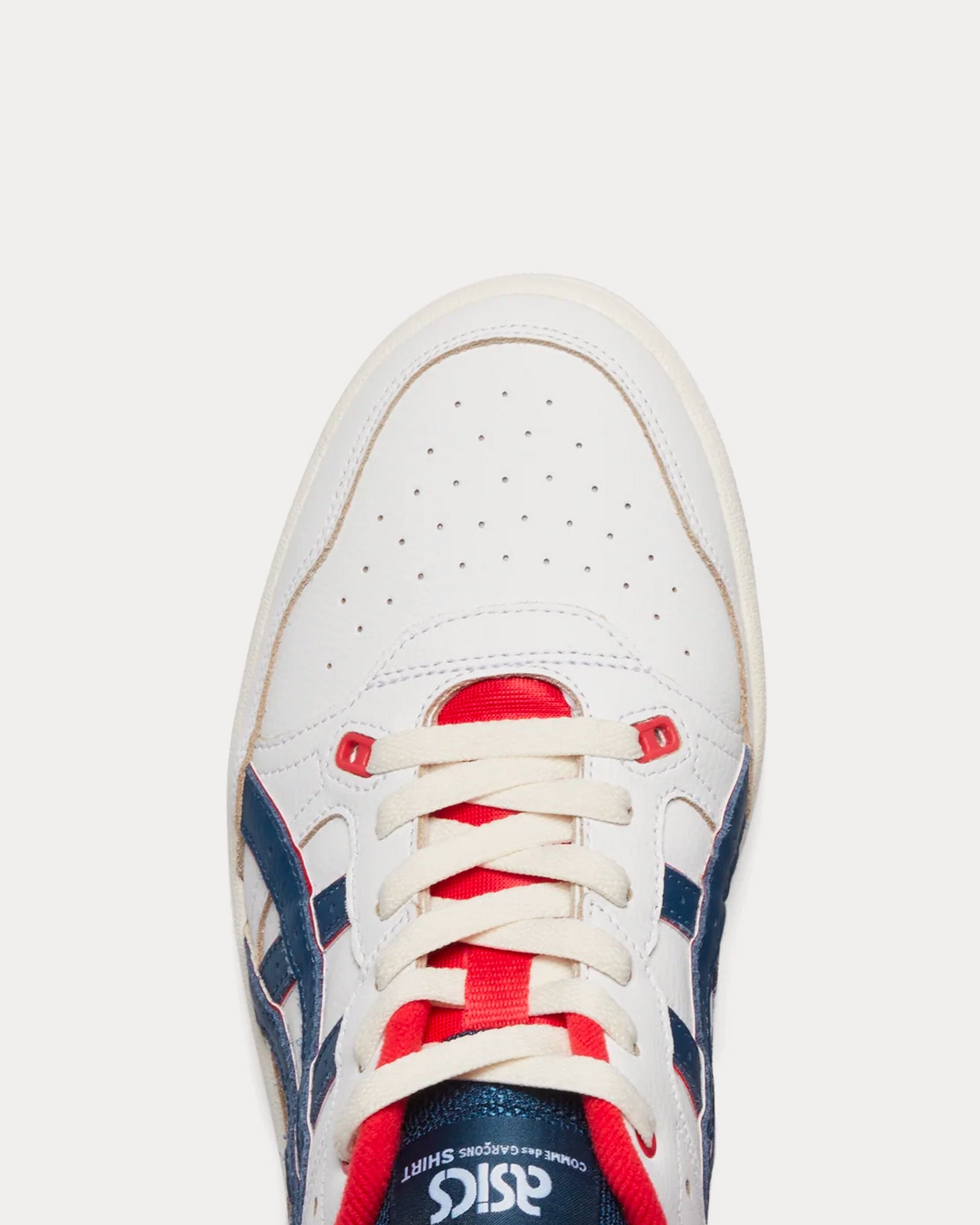 Asics x CDG Shirt EX89 White / Red / Blue Low Top Sneakers - 5