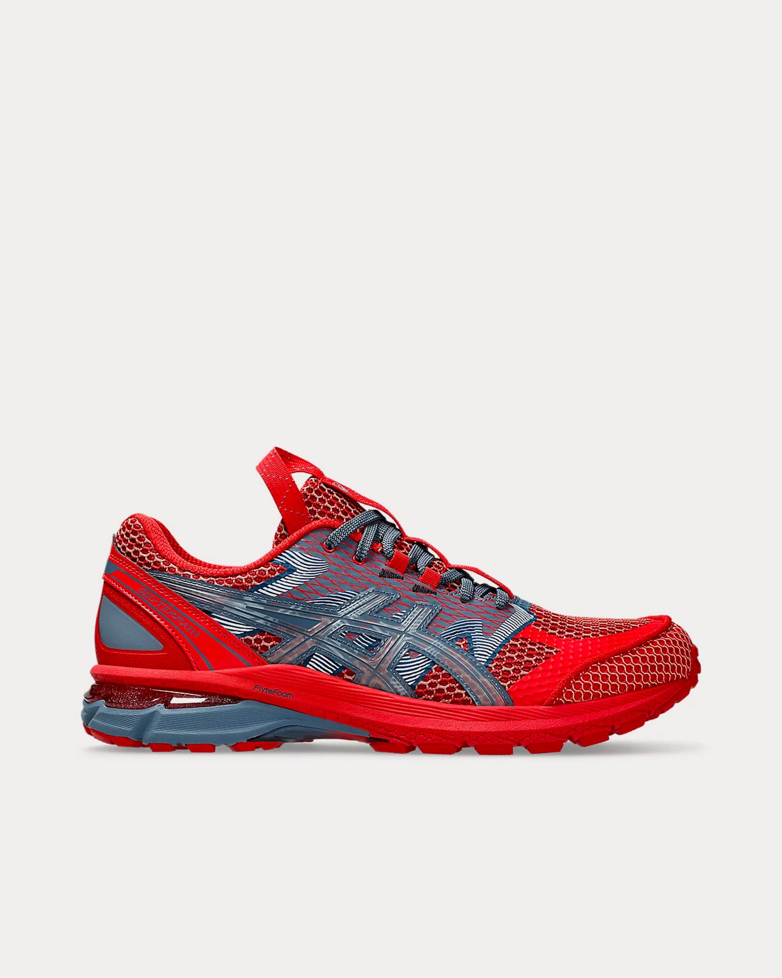 Asics x Kiko Kostadinov US4-S Gel-Terrain Classic Red / Wood Crepe Low Top Sneakers - 1