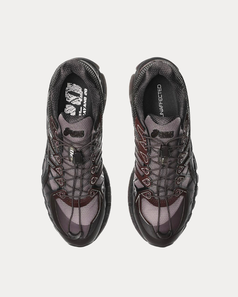 Asics x Unaffected Gel-Kayano 20 'Emerging Form' Dark Cherry / Black Low Top Sneakers - 2