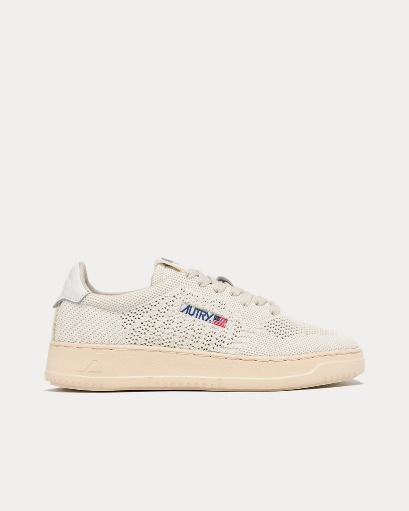 Autry Easeknit Medalist Ivory Low Top Sneakers - Sneak in Peace