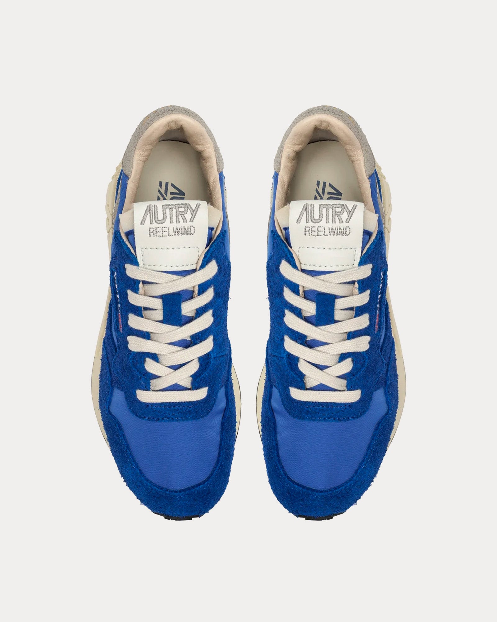 Autry Reelwind Nylon & Suede Electric Blue Low Top Sneakers - 2