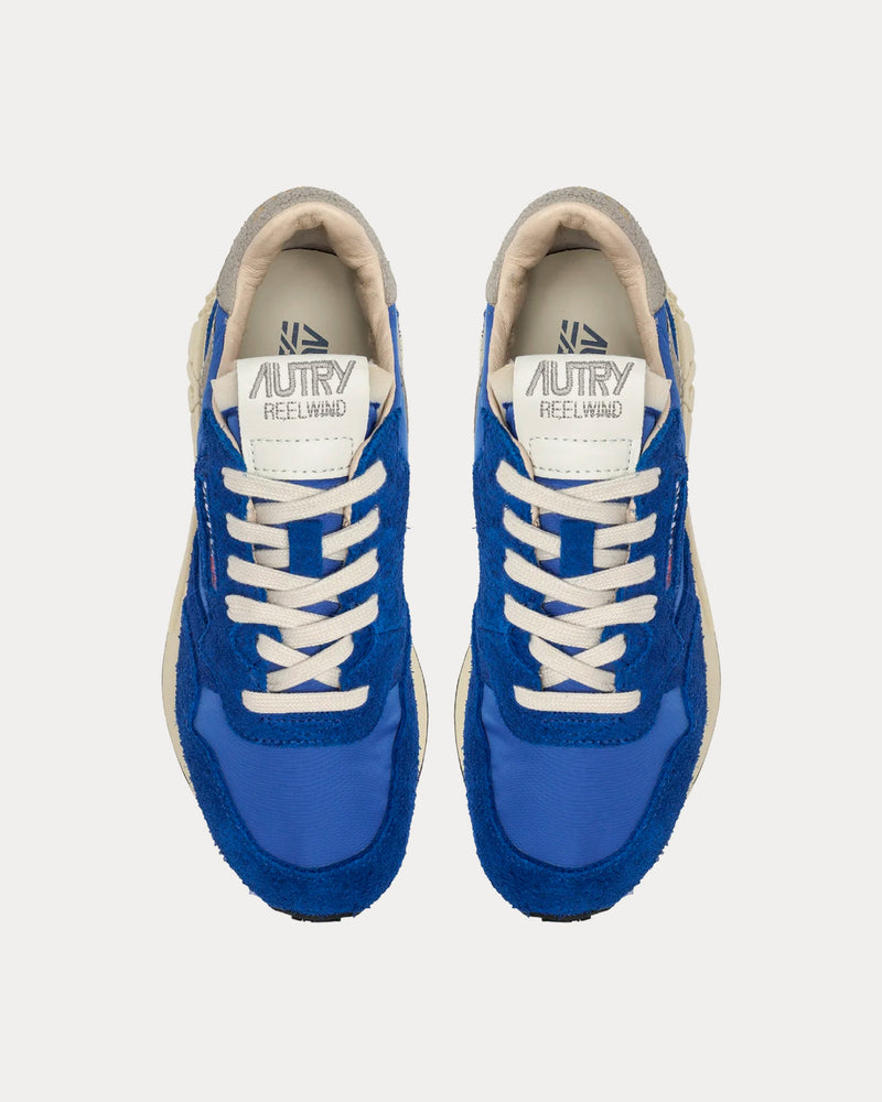 Autry Reelwind Nylon & Suede Electric Blue Low Top Sneakers - 2