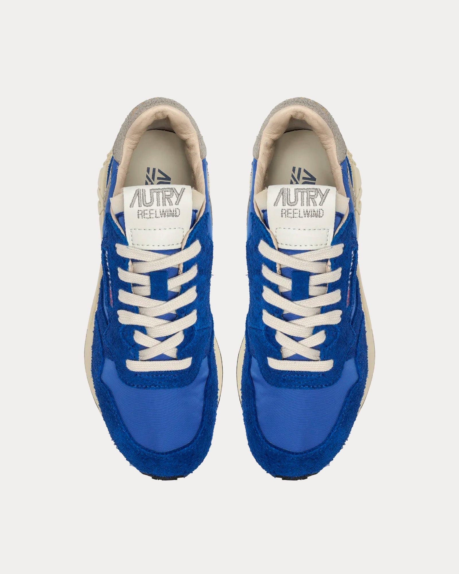 Autry Reelwind Nylon & Suede Electric Blue Low Top Sneakers - 2