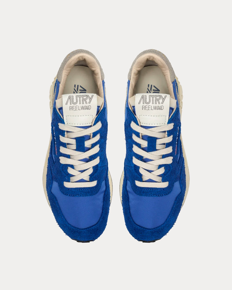 Autry Reelwind Nylon & Suede Electric Blue Low Top Sneakers - 2