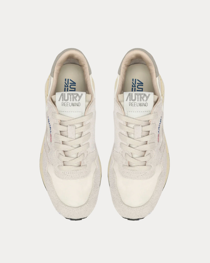 Autry Reelwind Nylon & Suede White Low Top Sneakers - 2