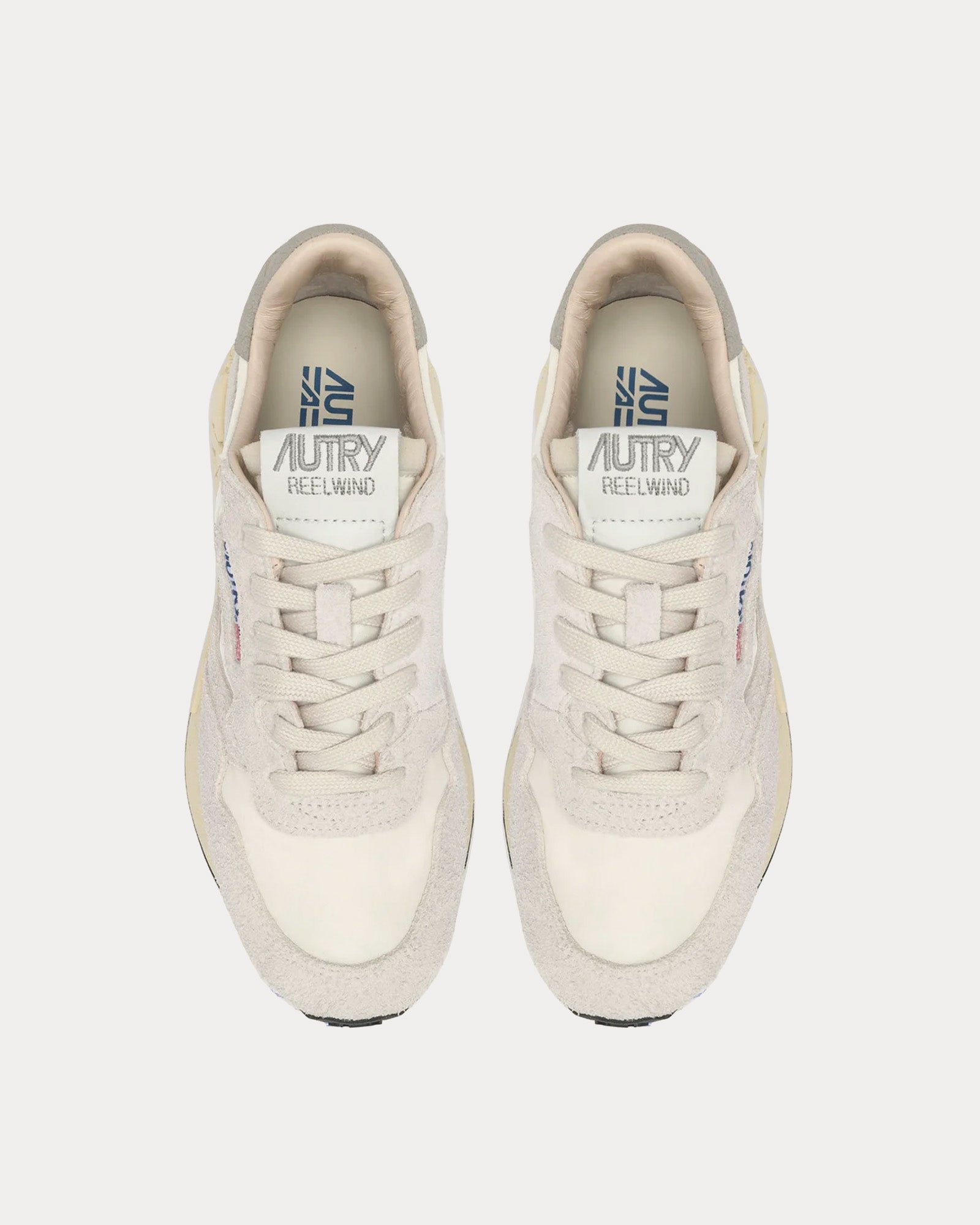 Autry Reelwind Nylon & Suede White Low Top Sneakers - 2