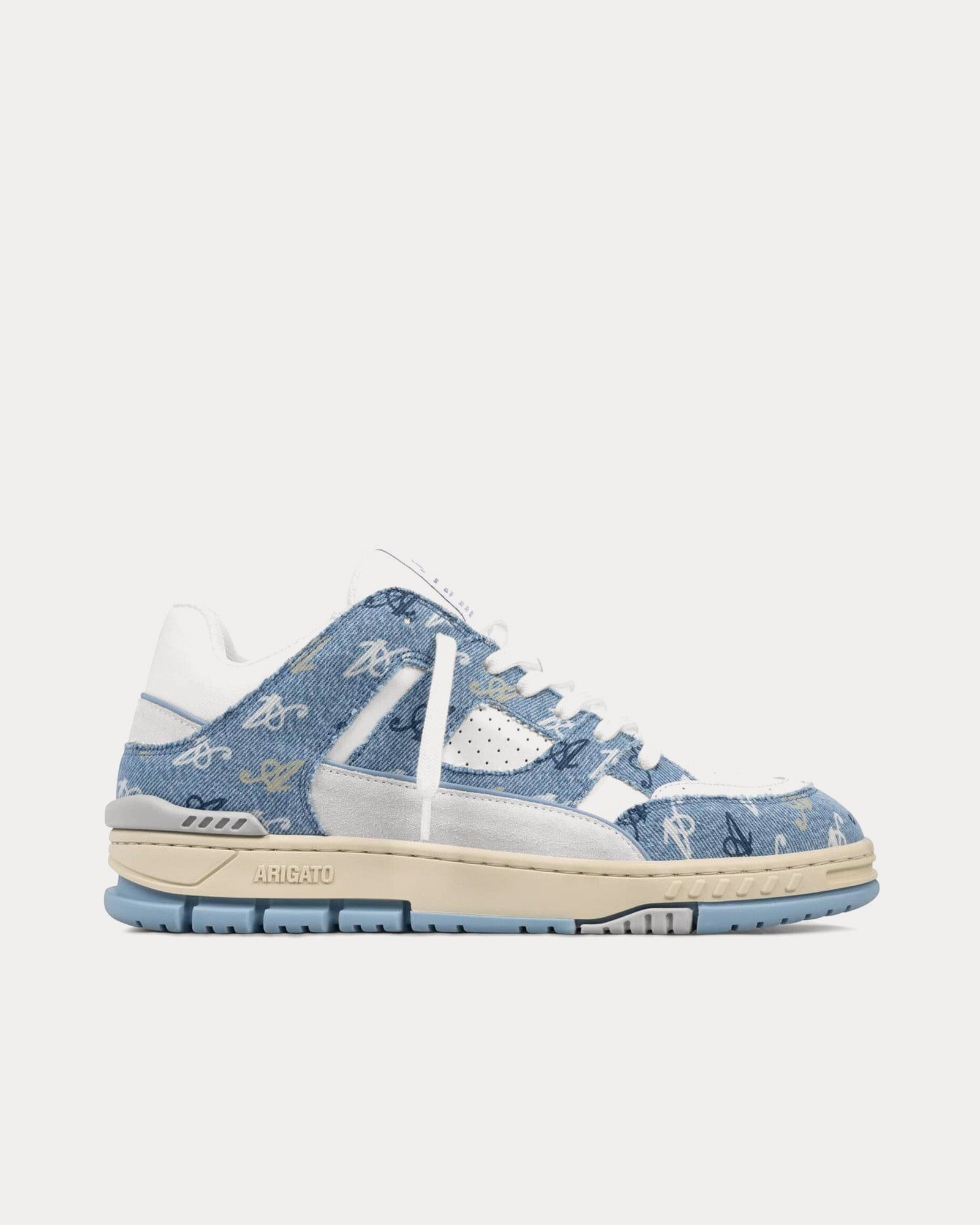 Axel Arigato Area Lo '10 Year Anniversary' Monogram White / Blue Low Top Sneakers - 1