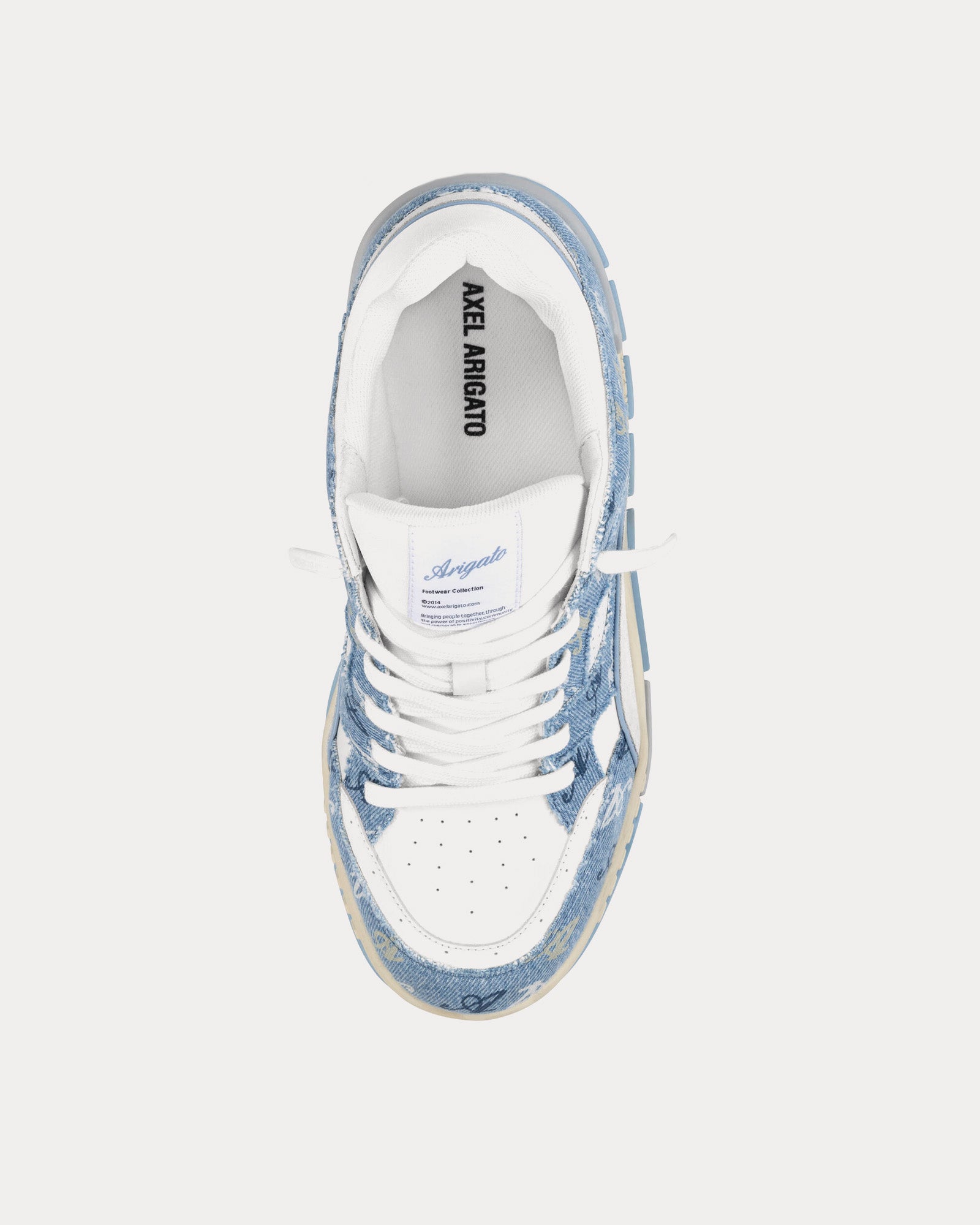 Axel Arigato Area Lo '10 Year Anniversary' Monogram White / Blue Low Top Sneakers - 2