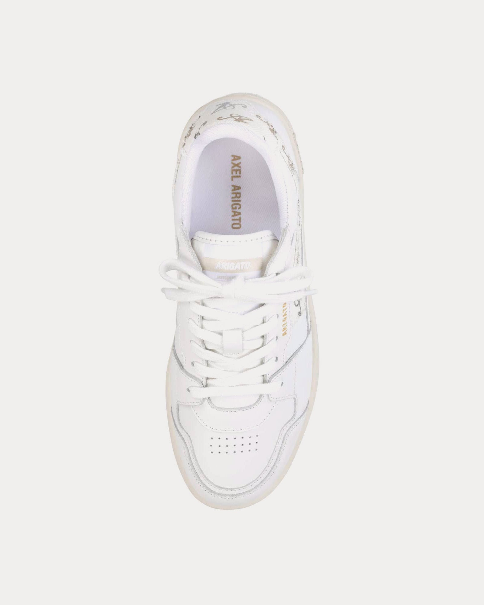 Axel Arigato Dice-A Monogram '10 year Anniversay' White / Beige Low Top Sneakers - 2