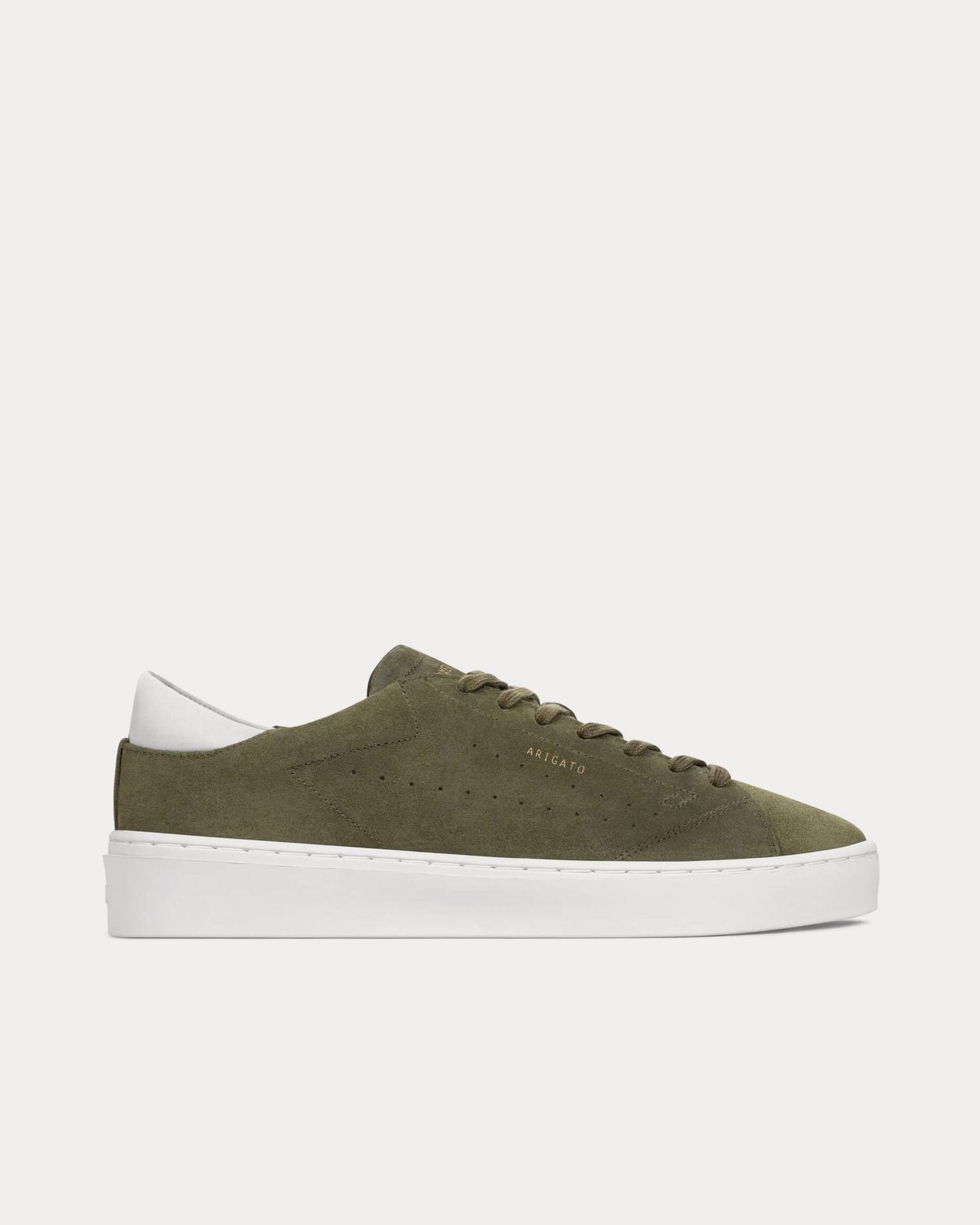 Axel Arigato Court Suede Green / Off White Low Top Sneakers - 1