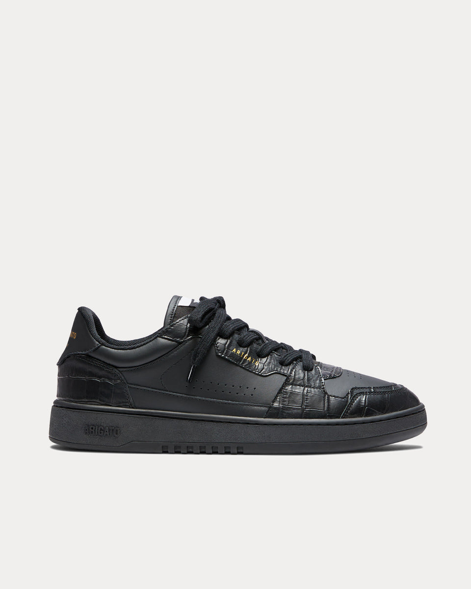 Axel Arigato Dice Lo Croc Black / Black Low Top Sneakers - Sneak in Peace