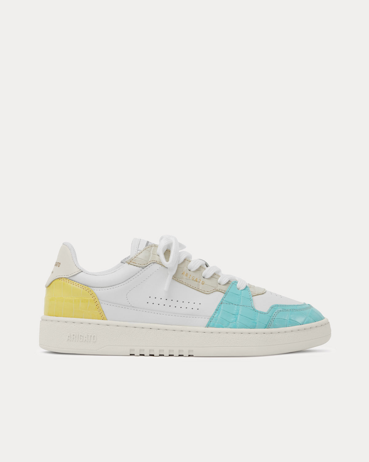 Axel Arigato Dice Lo Croc White / Blue / Yellow Low Top Sneakers - 1