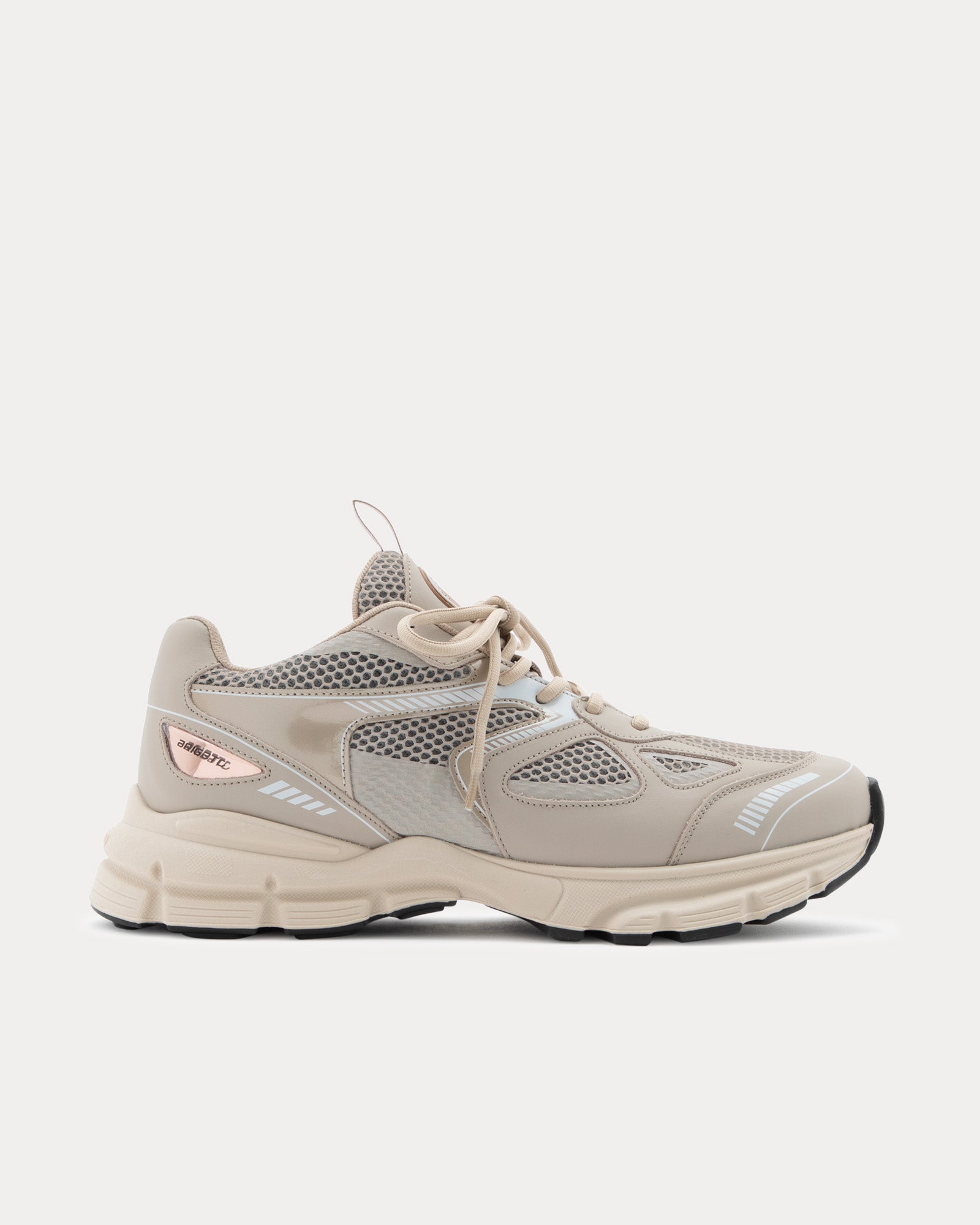 Marathon Runner Beige Silver Low Top Sneakers