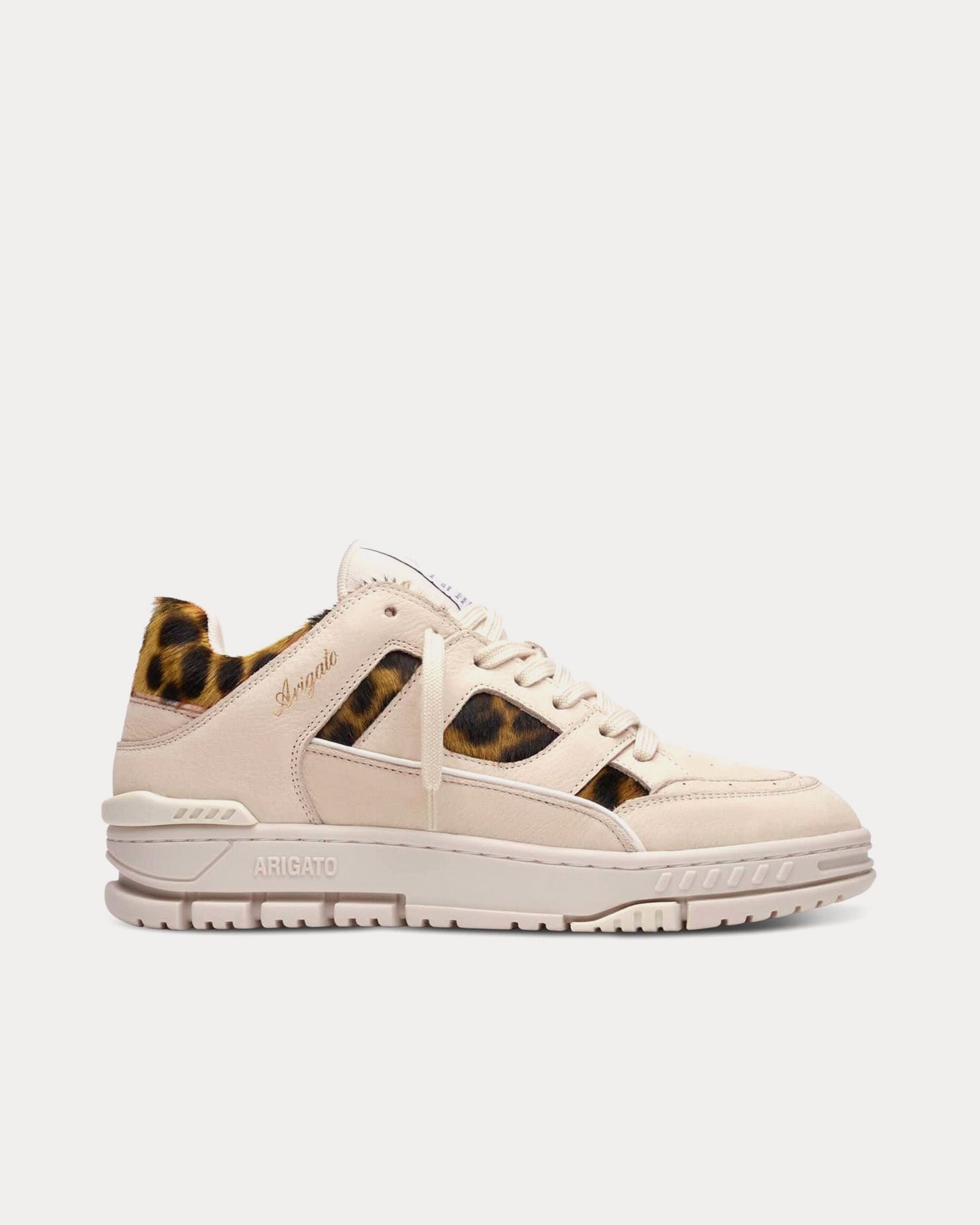 Axel Arigato Area Lo Beige / Leopard Low Top Sneakers - 1