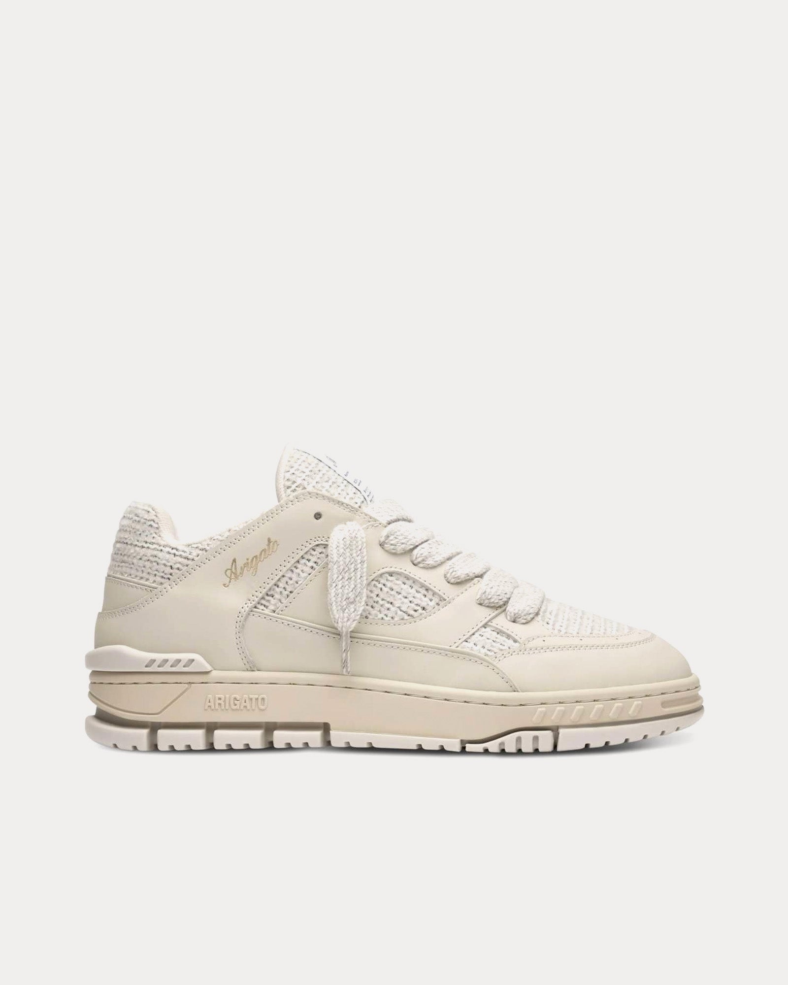 Axel Arigato Area Lo Leather & Textile Off White / Beige Low Top Sneakers - 1