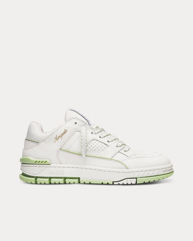 Axel Arigato Area Lo Stitch Off White / Light Green Low Top Sneakers