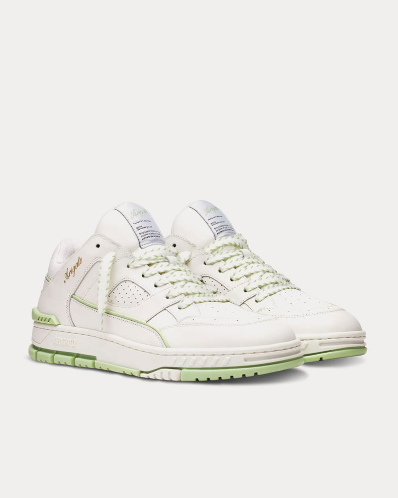 Axel Arigato Area Lo Stitch Off White / Light Green Low Top Sneakers - 3