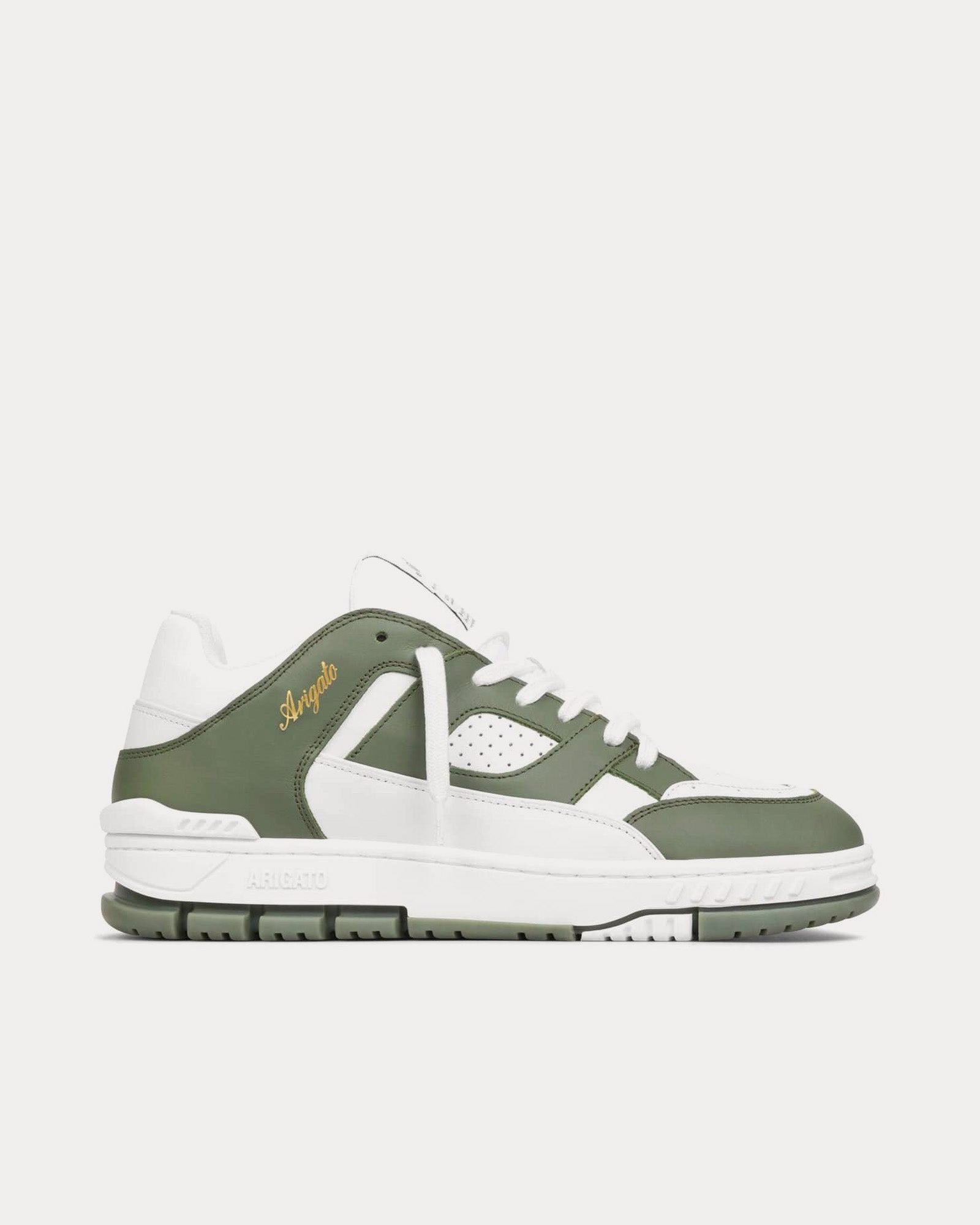 Axel Arigato Area Lo White / Dark Green Low Top Sneakers - 1