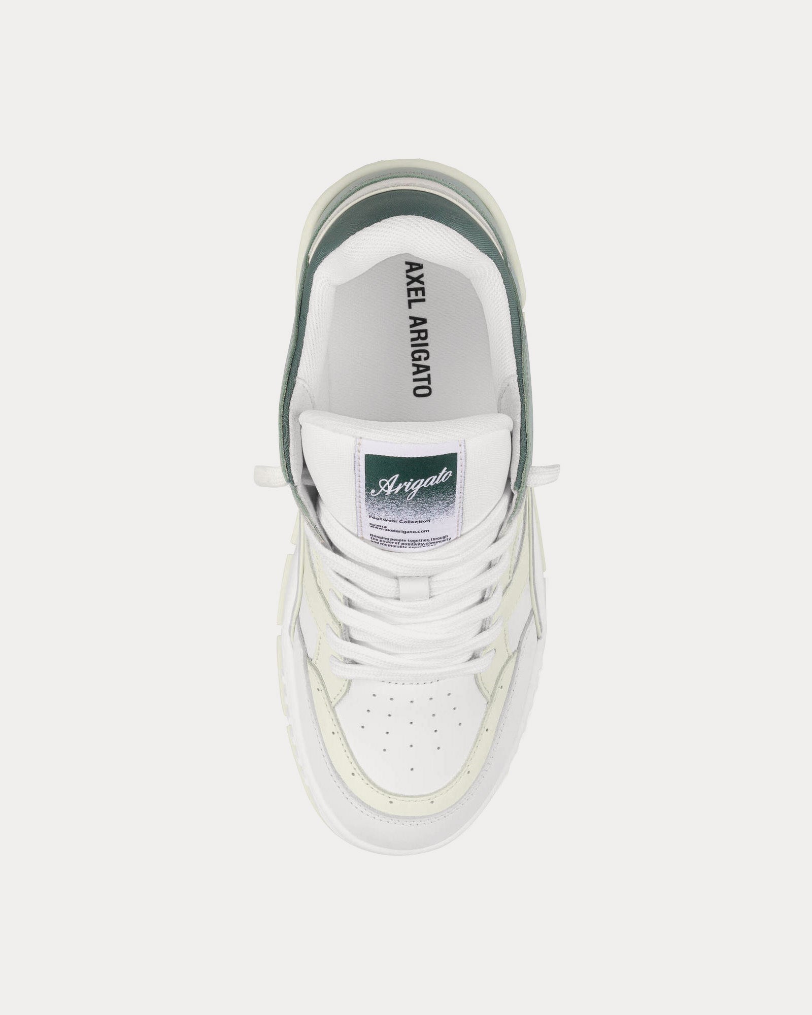 Axel Arigato Area Lo Off White / Green Low Top Sneakers - 2