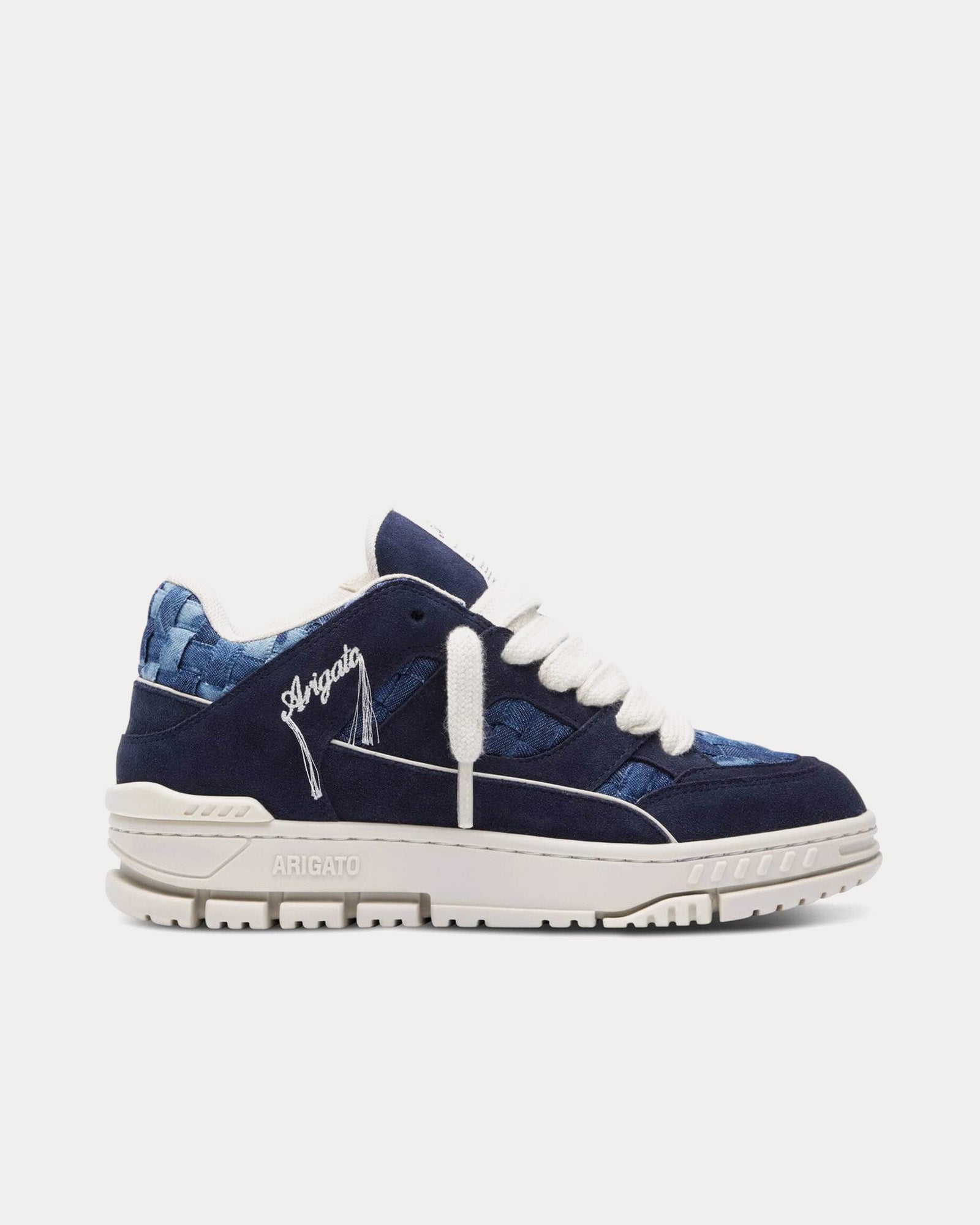 Axel Arigato Area Lo Woven Dark Blue / Blue Low Top Sneakers - 1